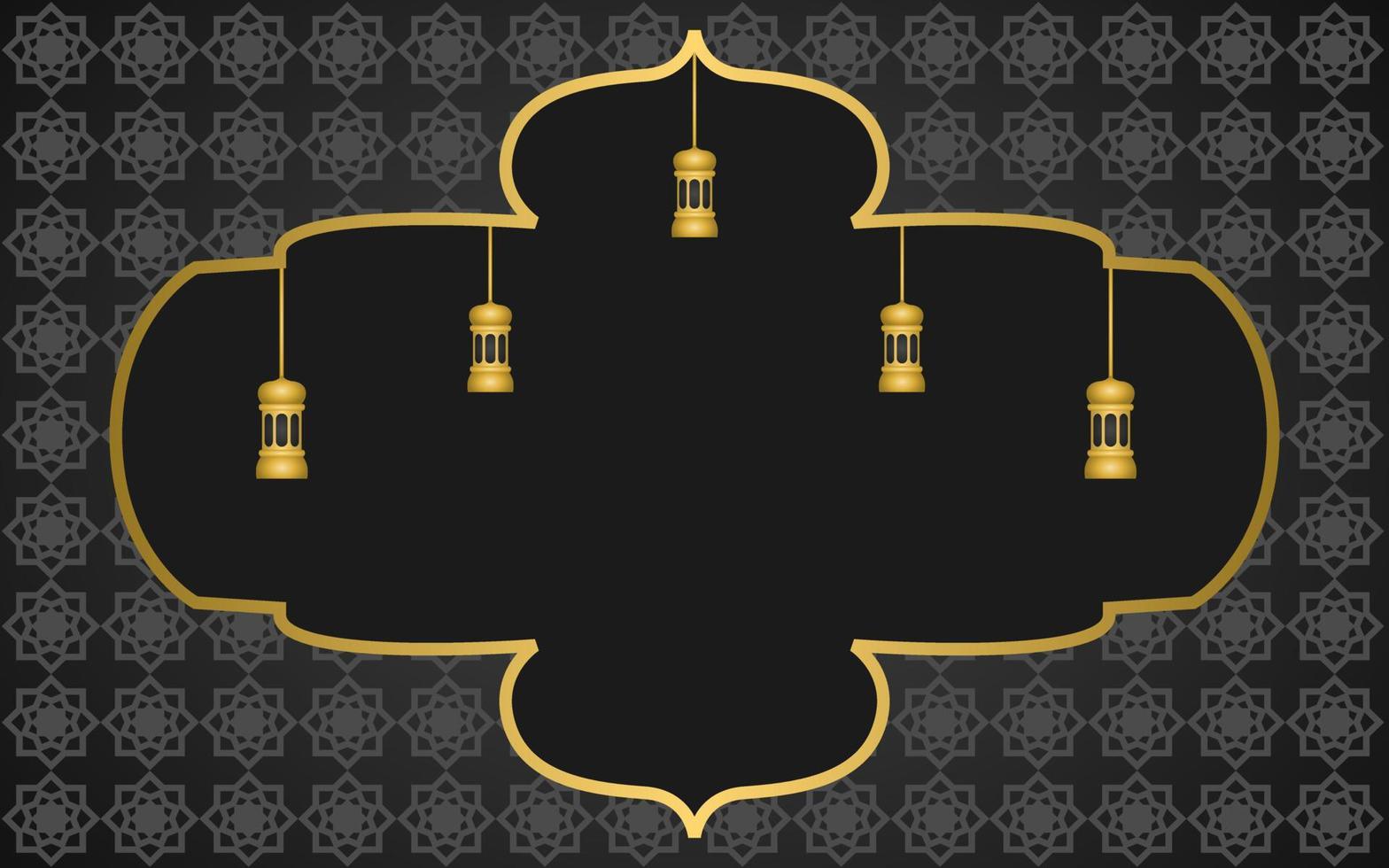 black color islamic background design. mosque illustration design