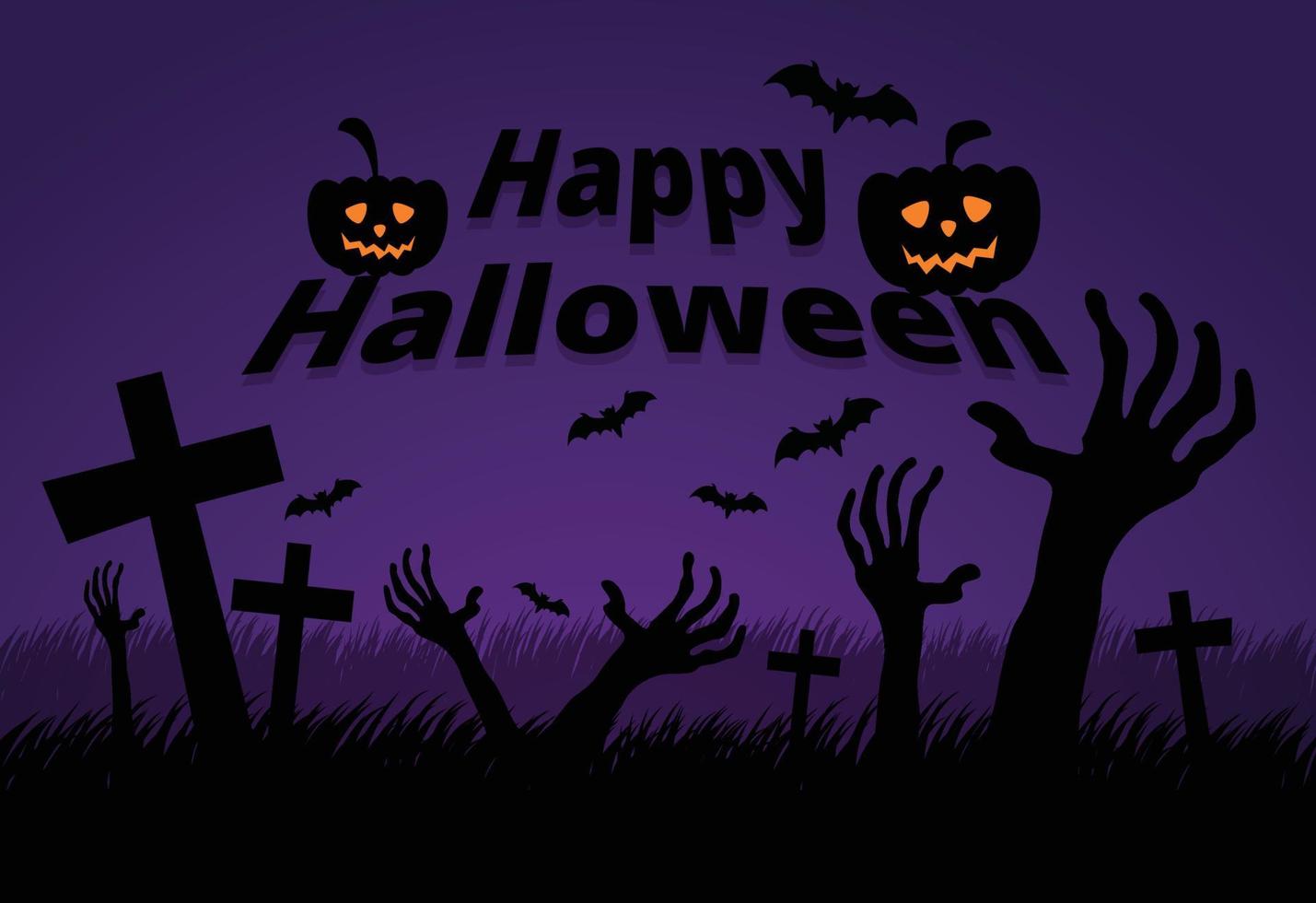 Happy halloween, vector design