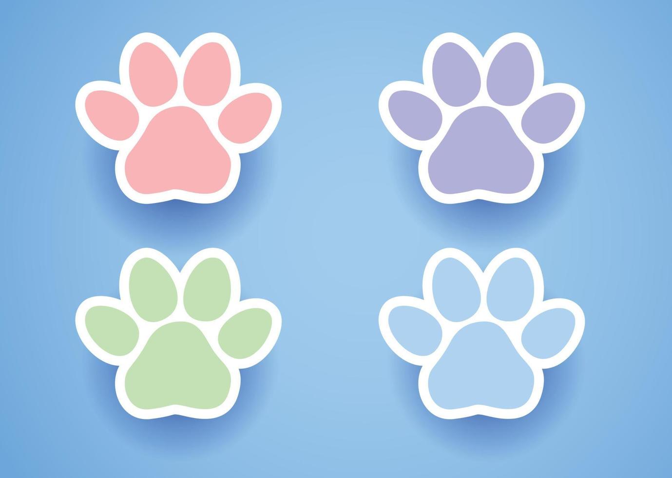 Animal paw vector design