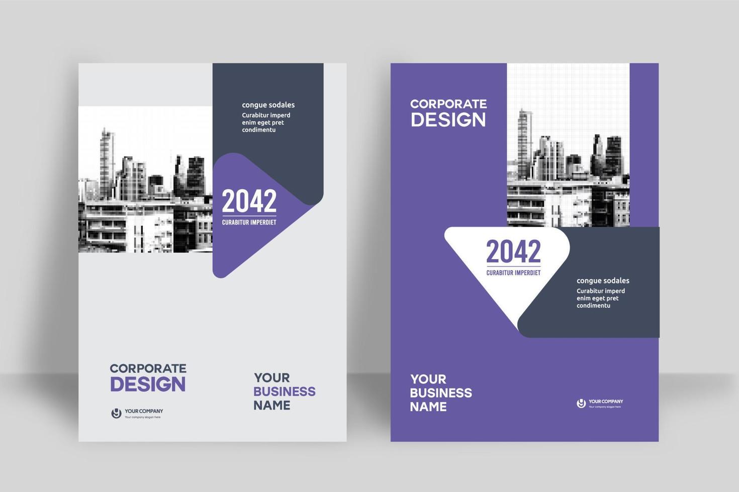 City Background Business Book Cover Design Template vector
