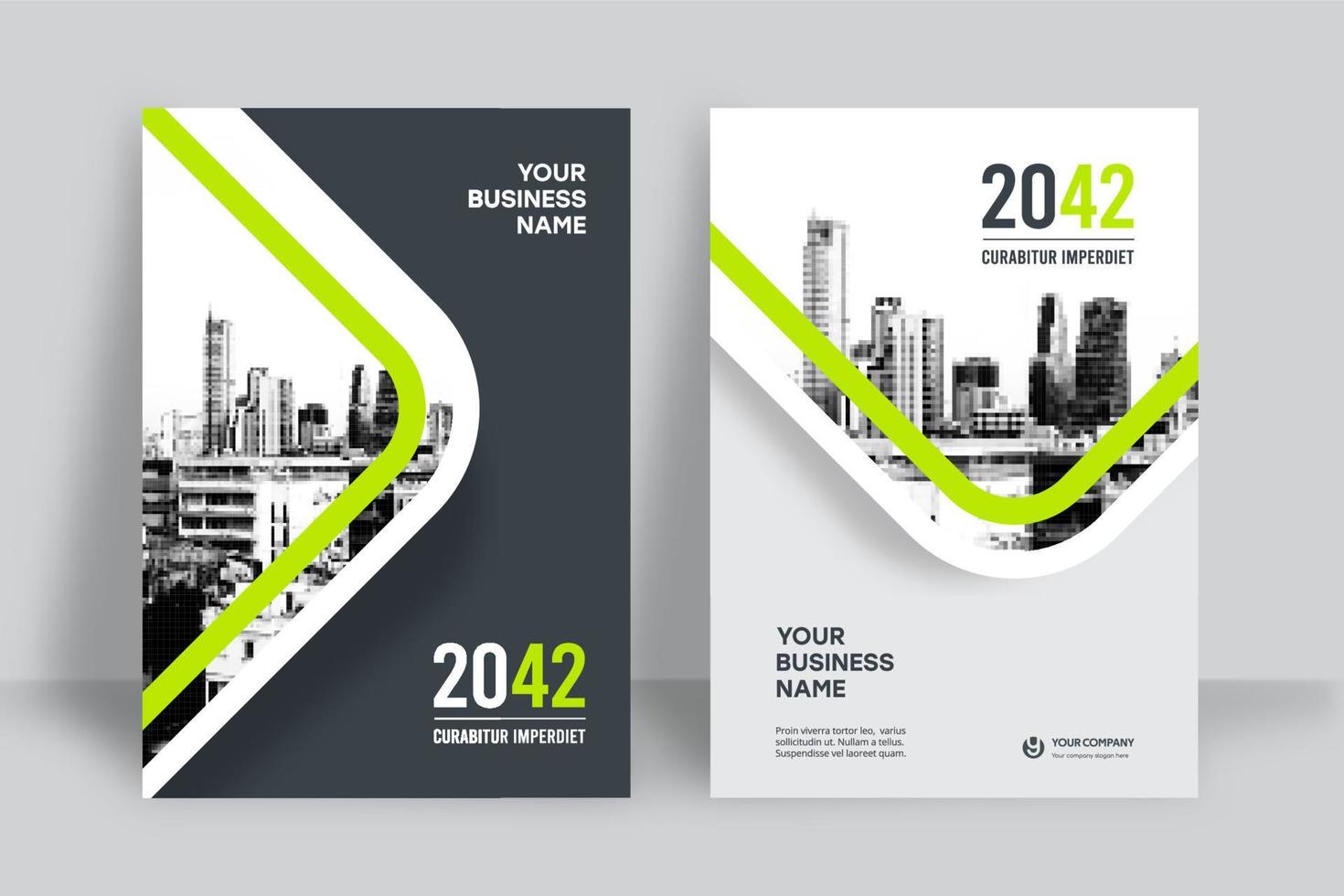 City Background Business Book Cover Design Template vector