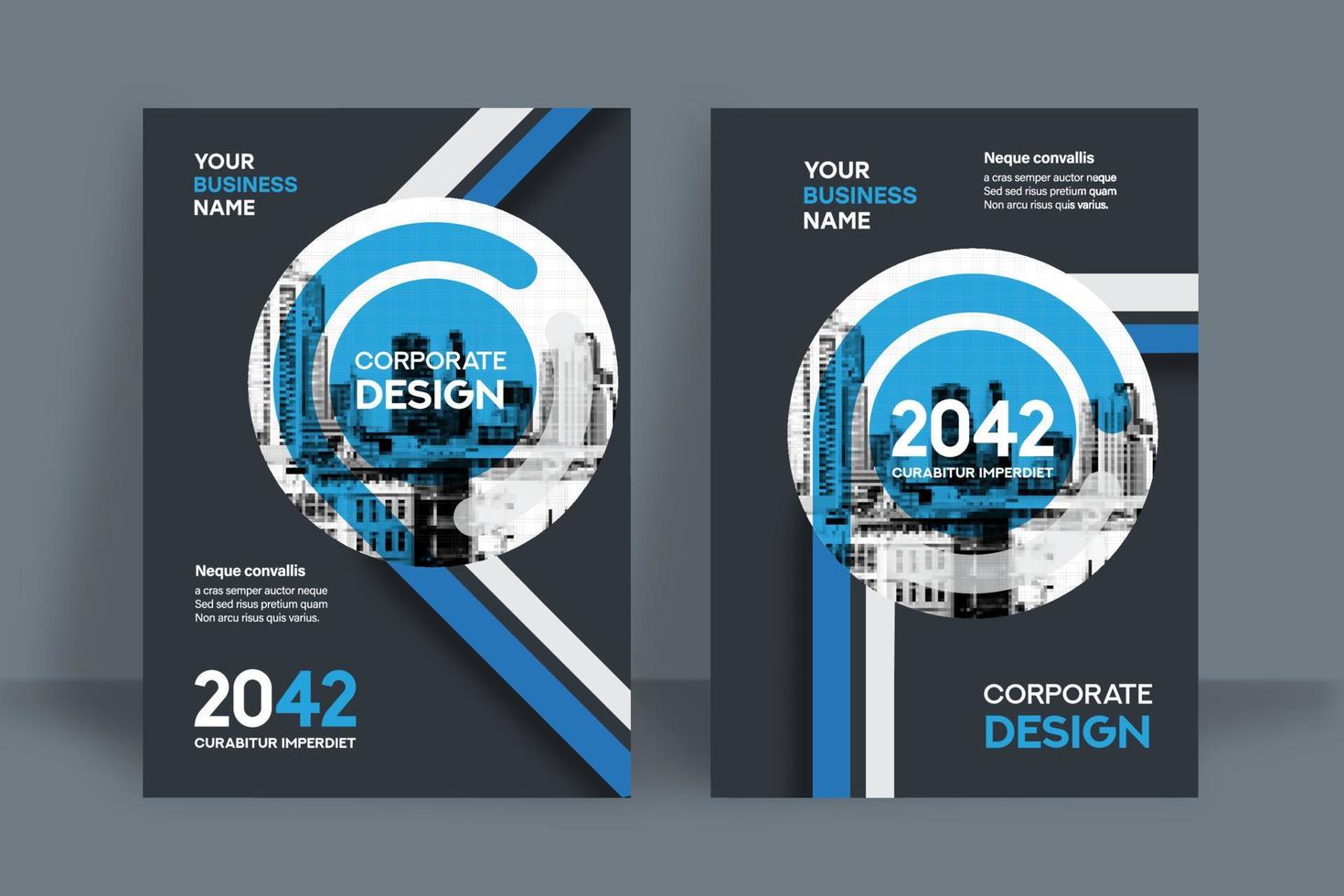 City Background Business Book Cover Design Template vector