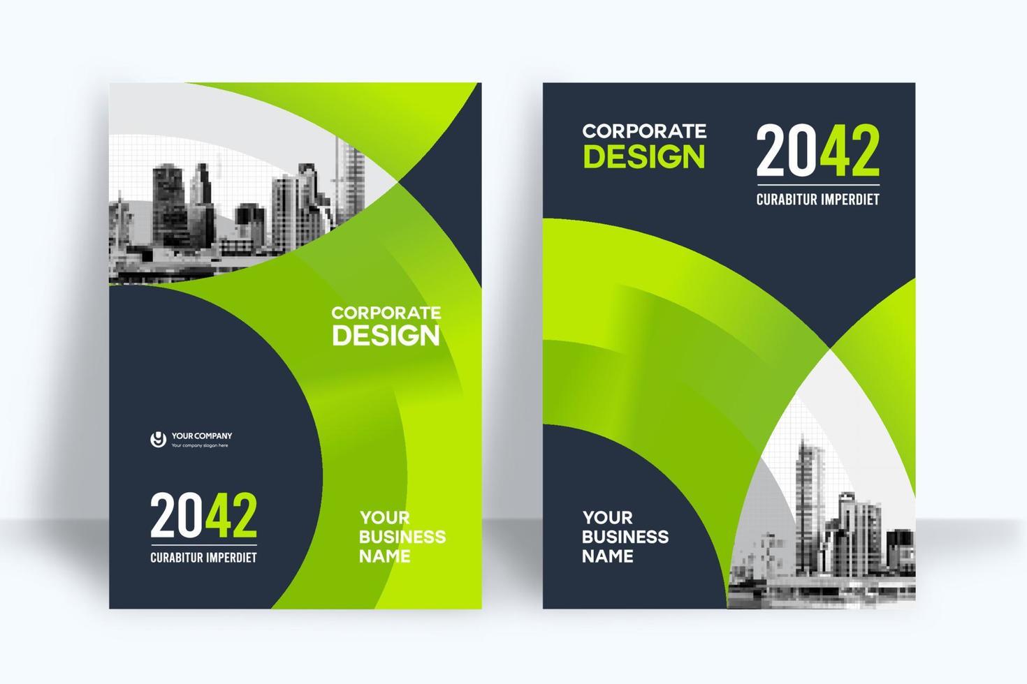 City Background Business Book Cover Design Template vector