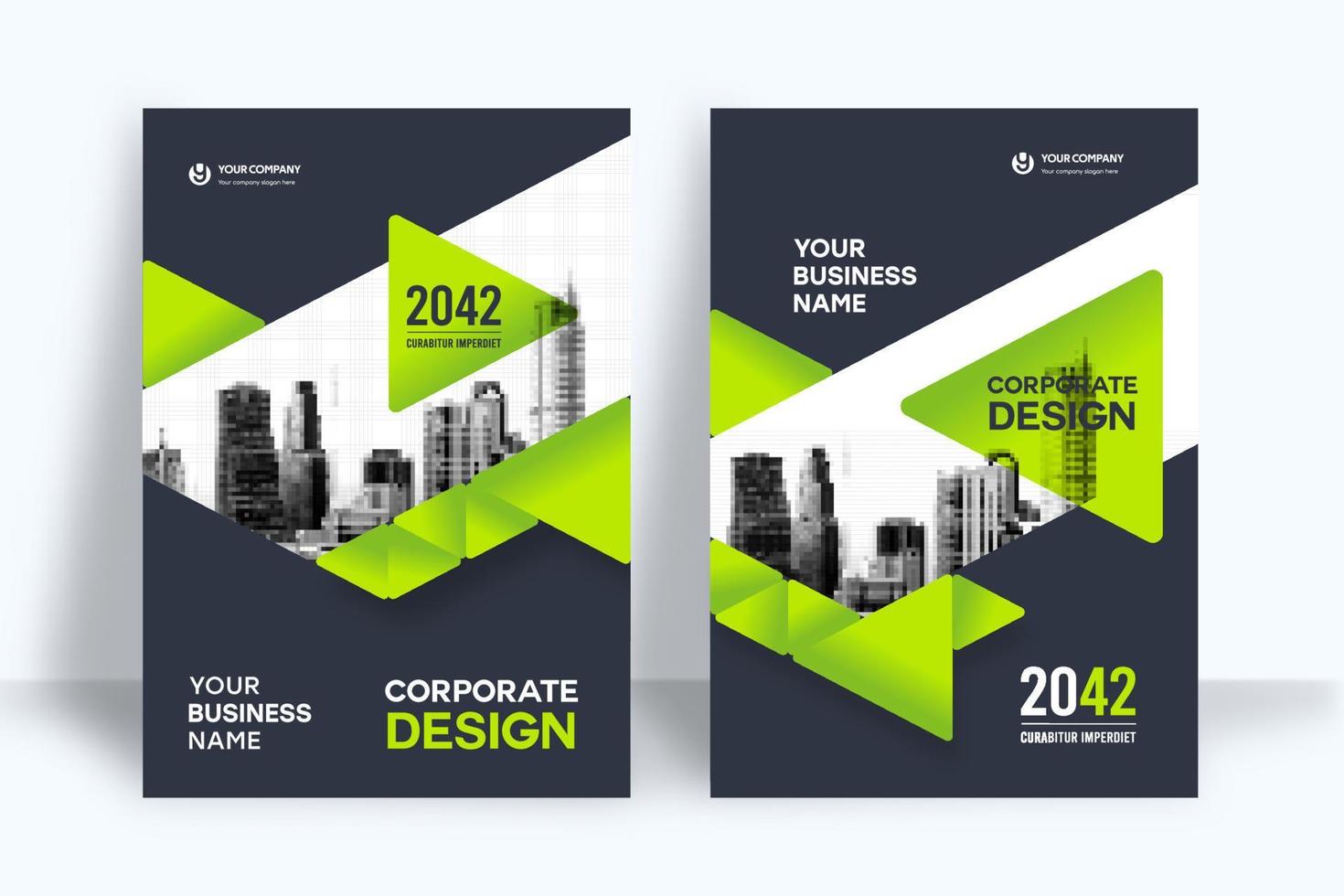 City Background Business Book Cover Design Template vector