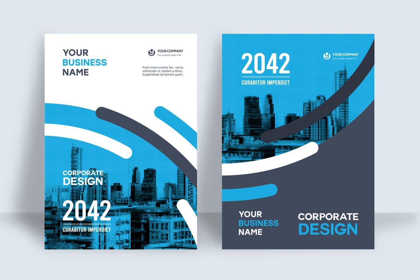 City Background Business Book Cover Design Template vector