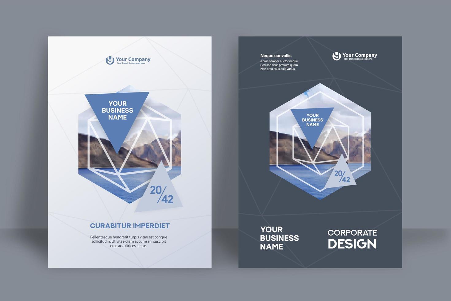 City Background Business Book Cover Design Template vector