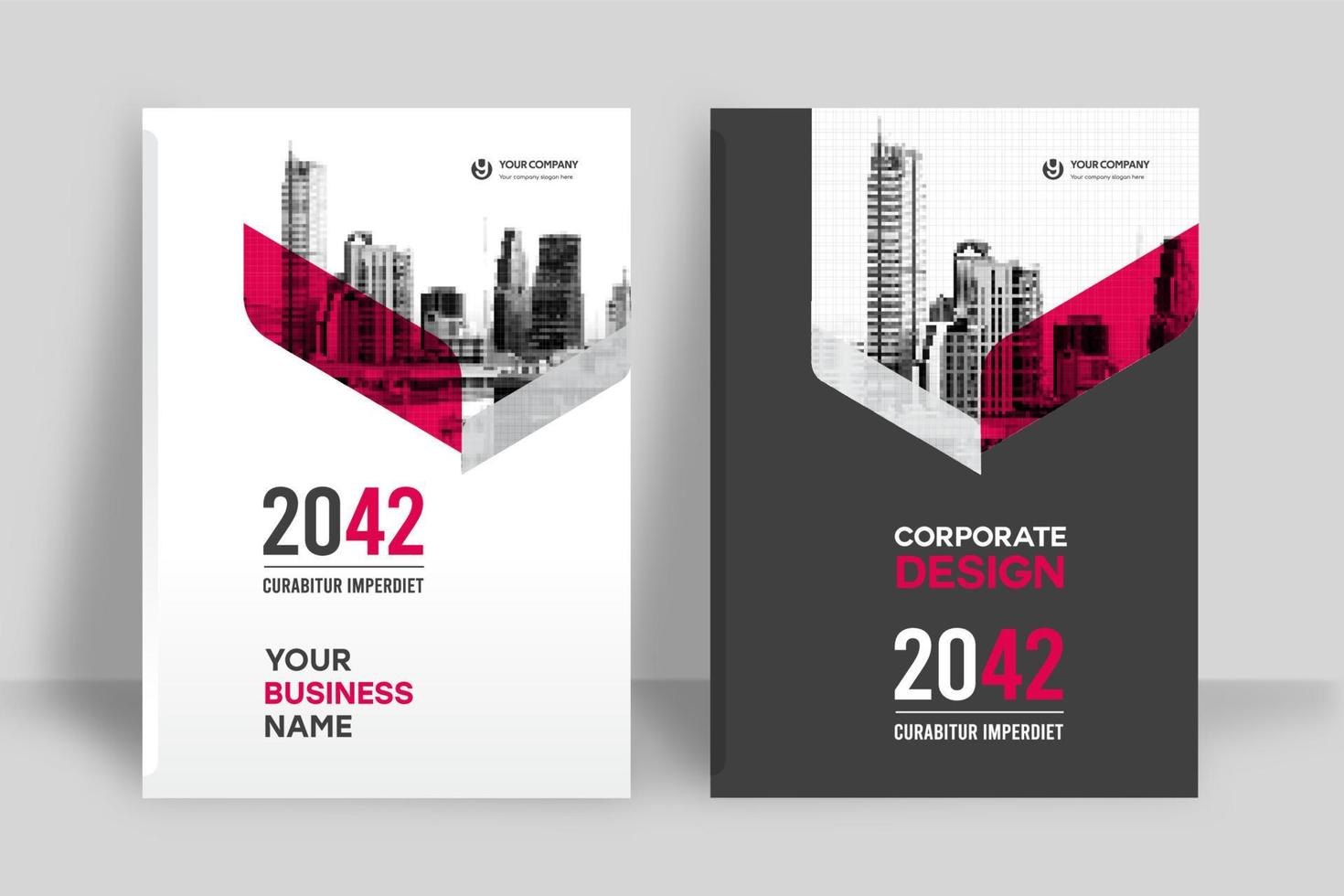 City Background Business Book Cover Design Template vector