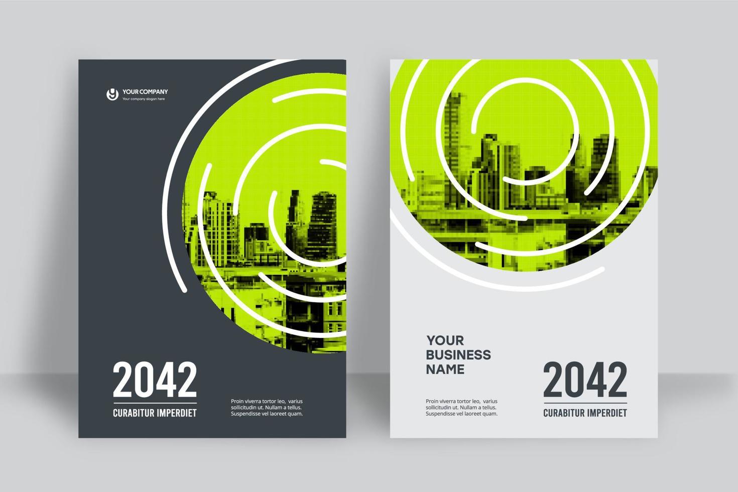 City Background Business Book Cover Design Template vector
