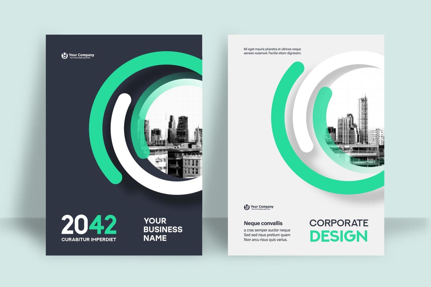 City Background Business Book Cover Design Template vector