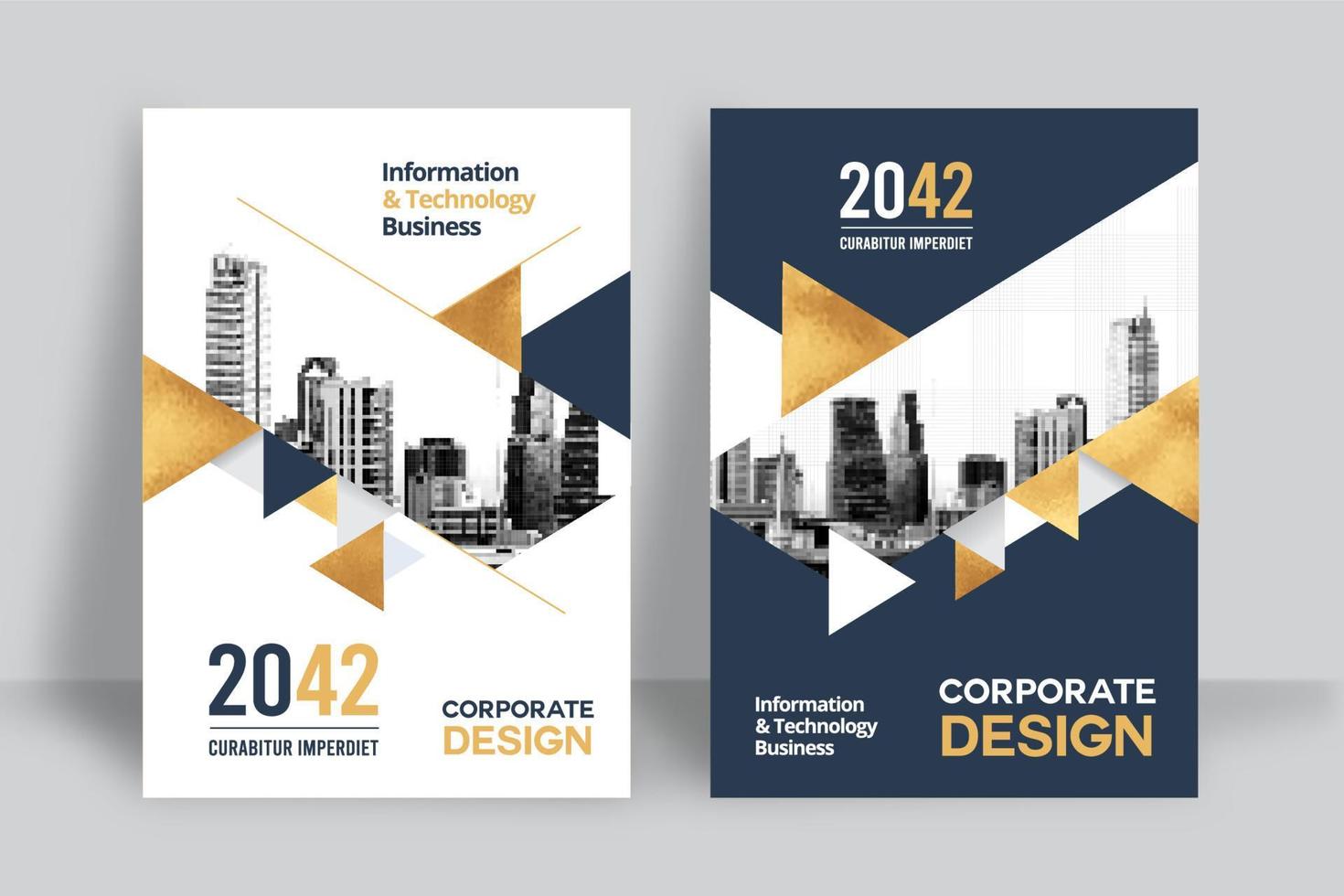 City Background Business Book Cover Design Template vector