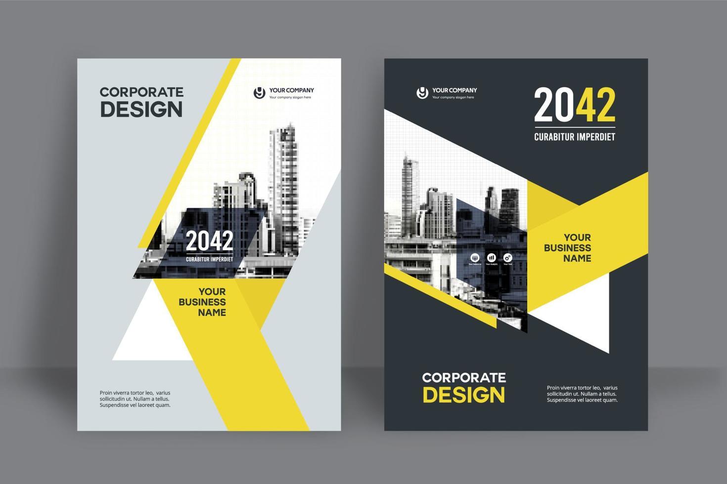 City Background Business Book Cover Design Template vector