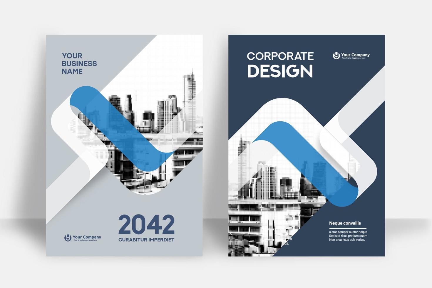 City Background Business Book Cover Design Template vector