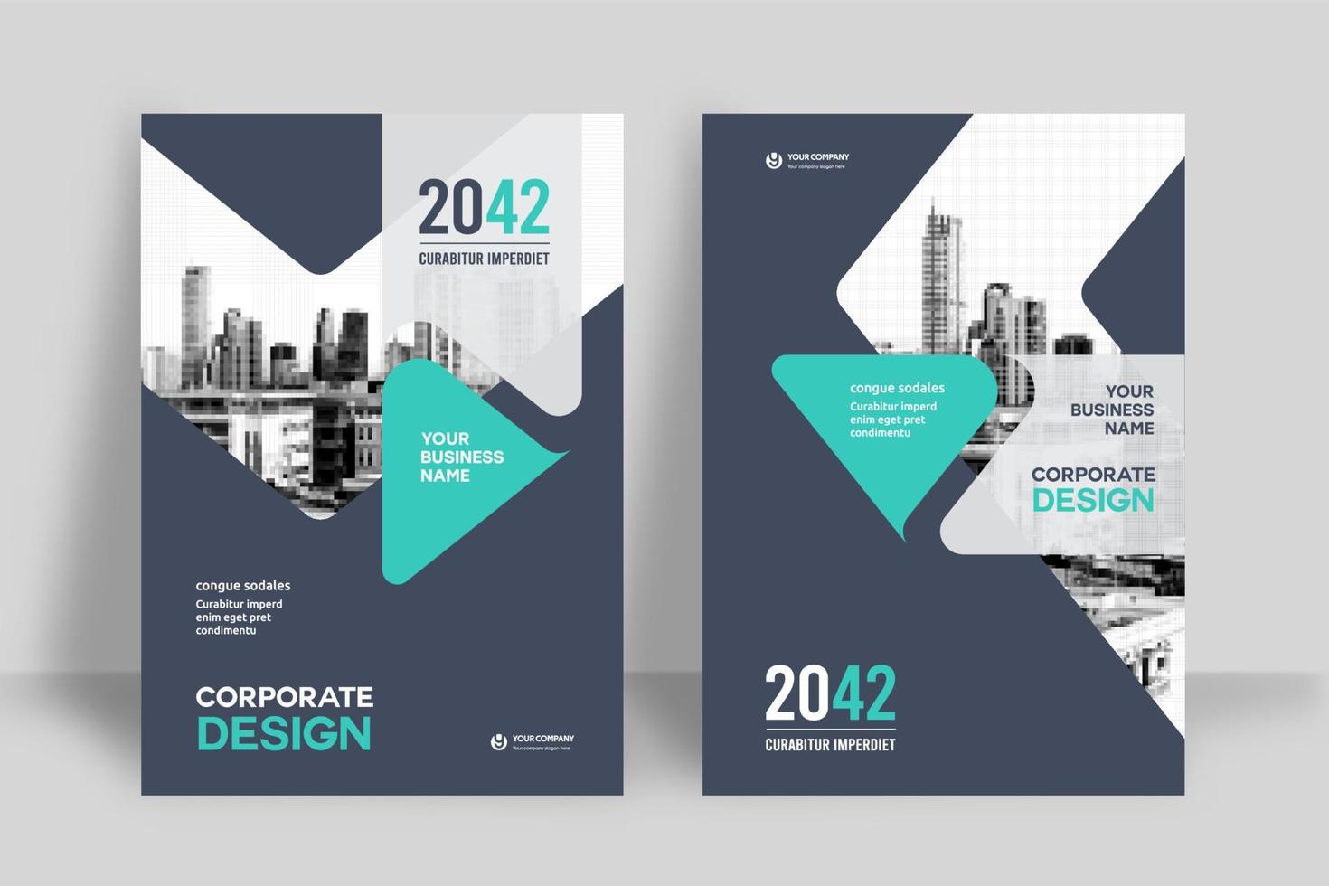 City Background Business Book Cover Design Template vector