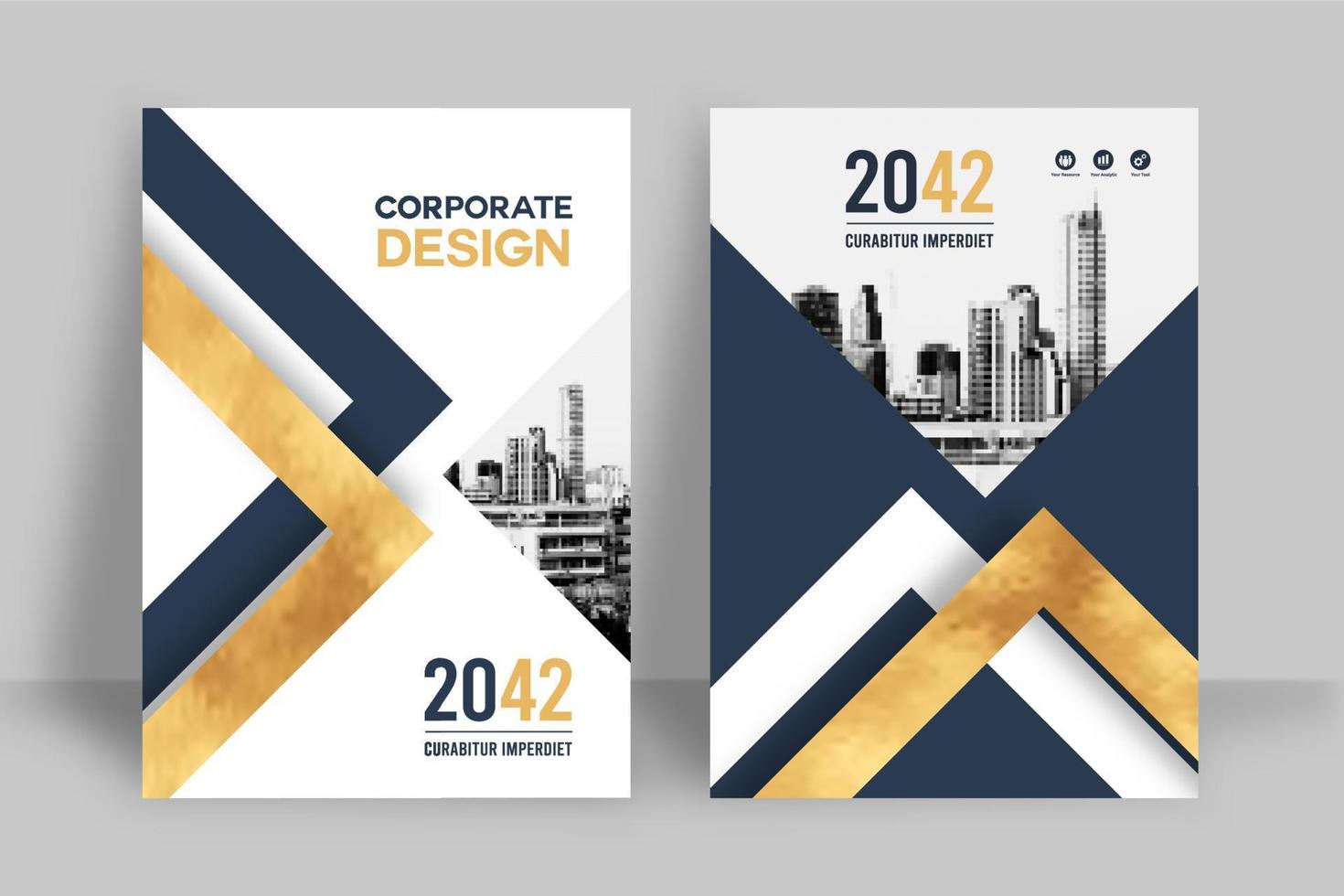 City Background Business Book Cover Design Template vector