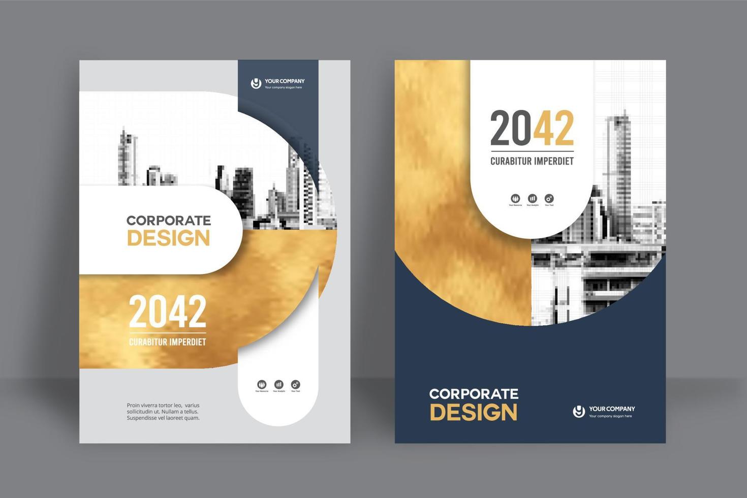 City Background Business Book Cover Design Template vector