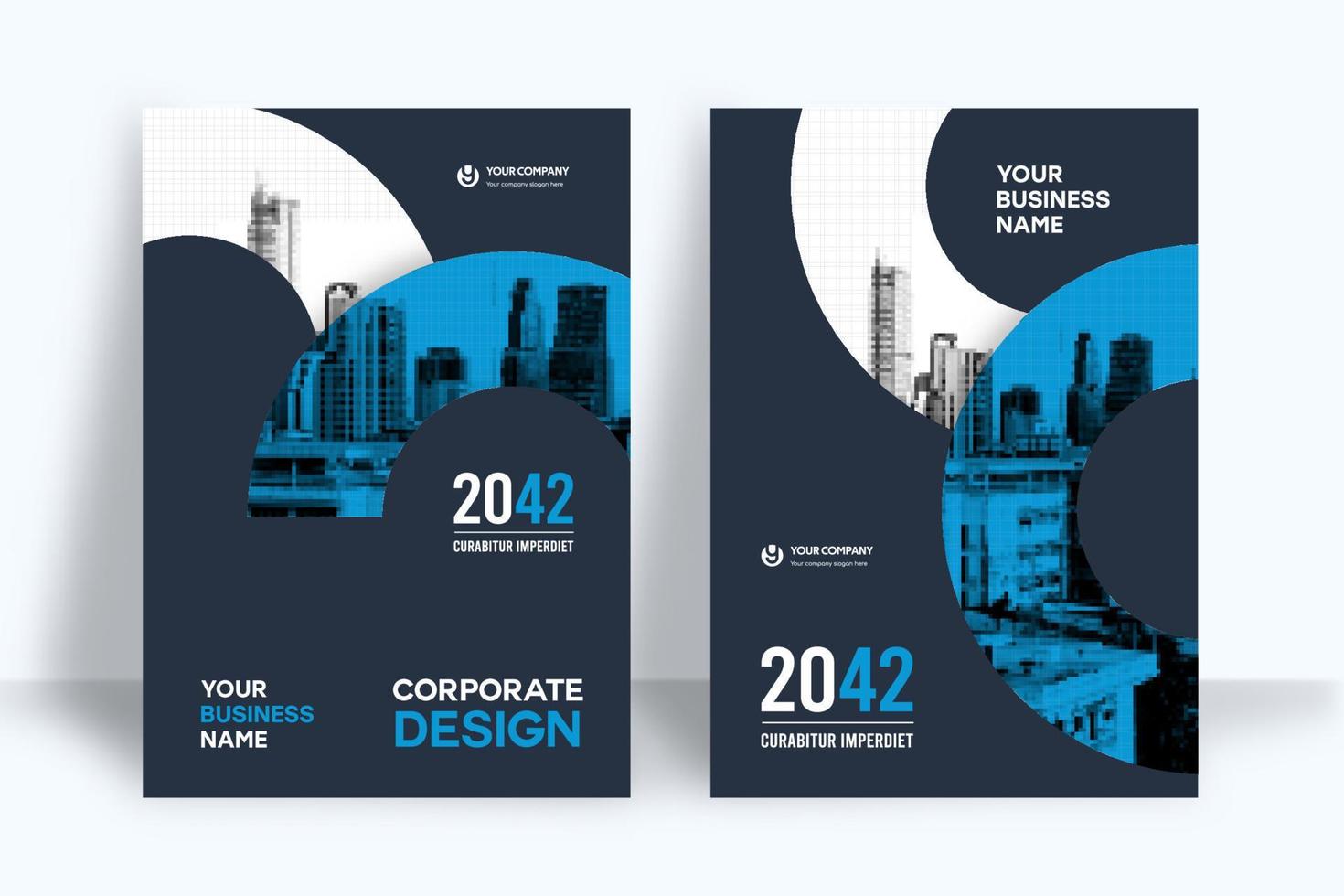 City Background Business Book Cover Design Template vector