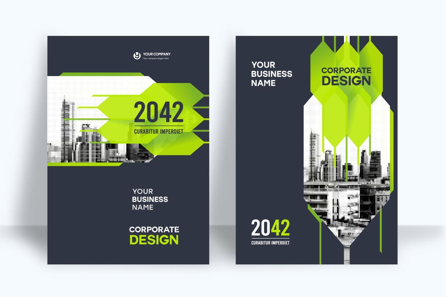 City Background Business Book Cover Design Template vector