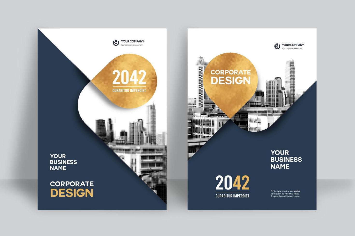 City Background Business Book Cover Design Template vector