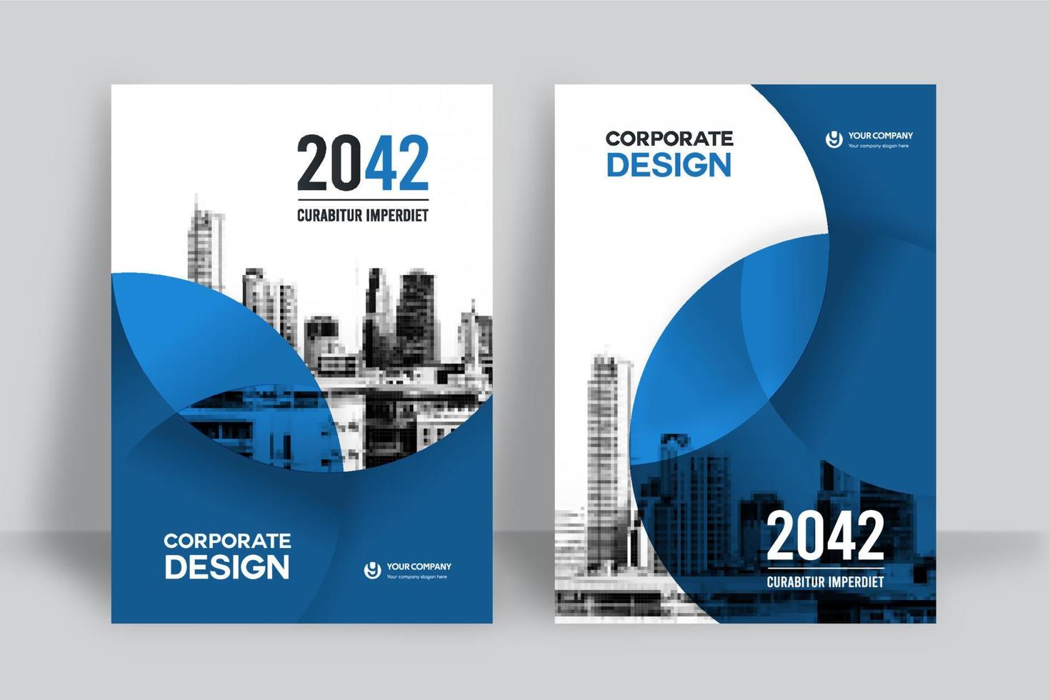 City Background Business Book Cover Design Template vector