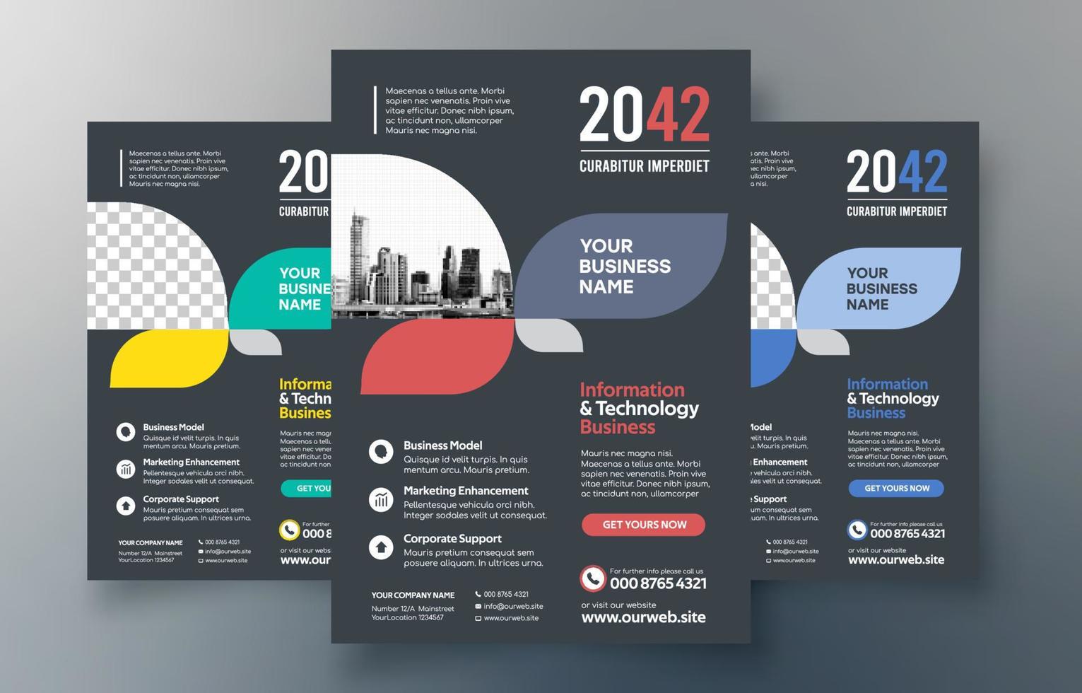 City Background Business Book Cover Design Template vector