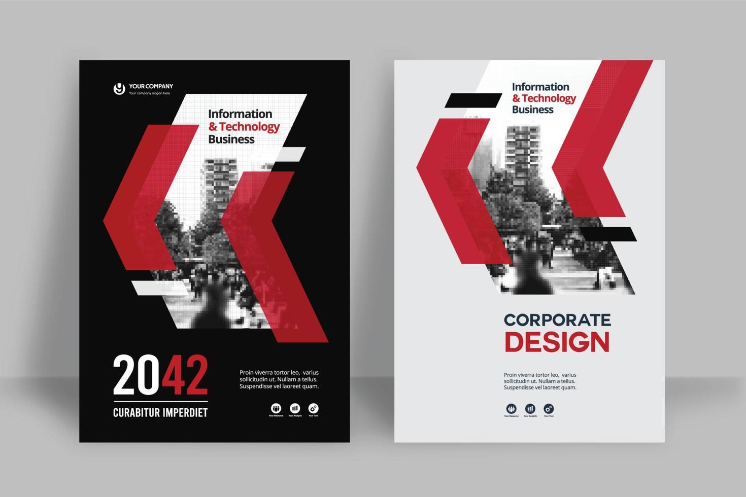 City Background Business Book Cover Design Template vector