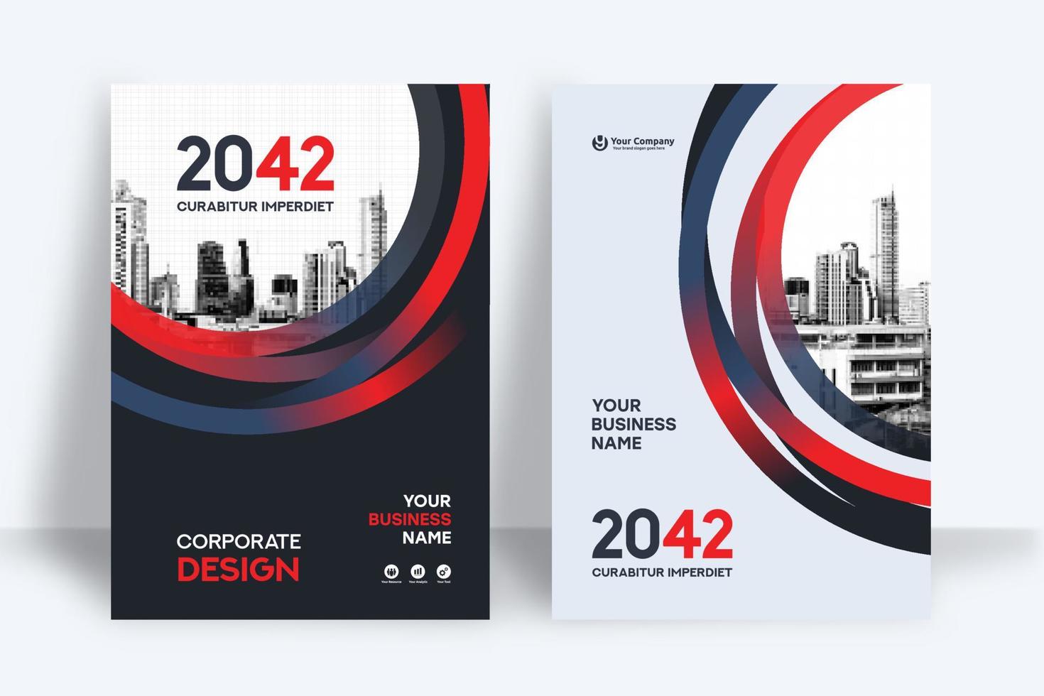 City Background Business Book Cover Design Template vector
