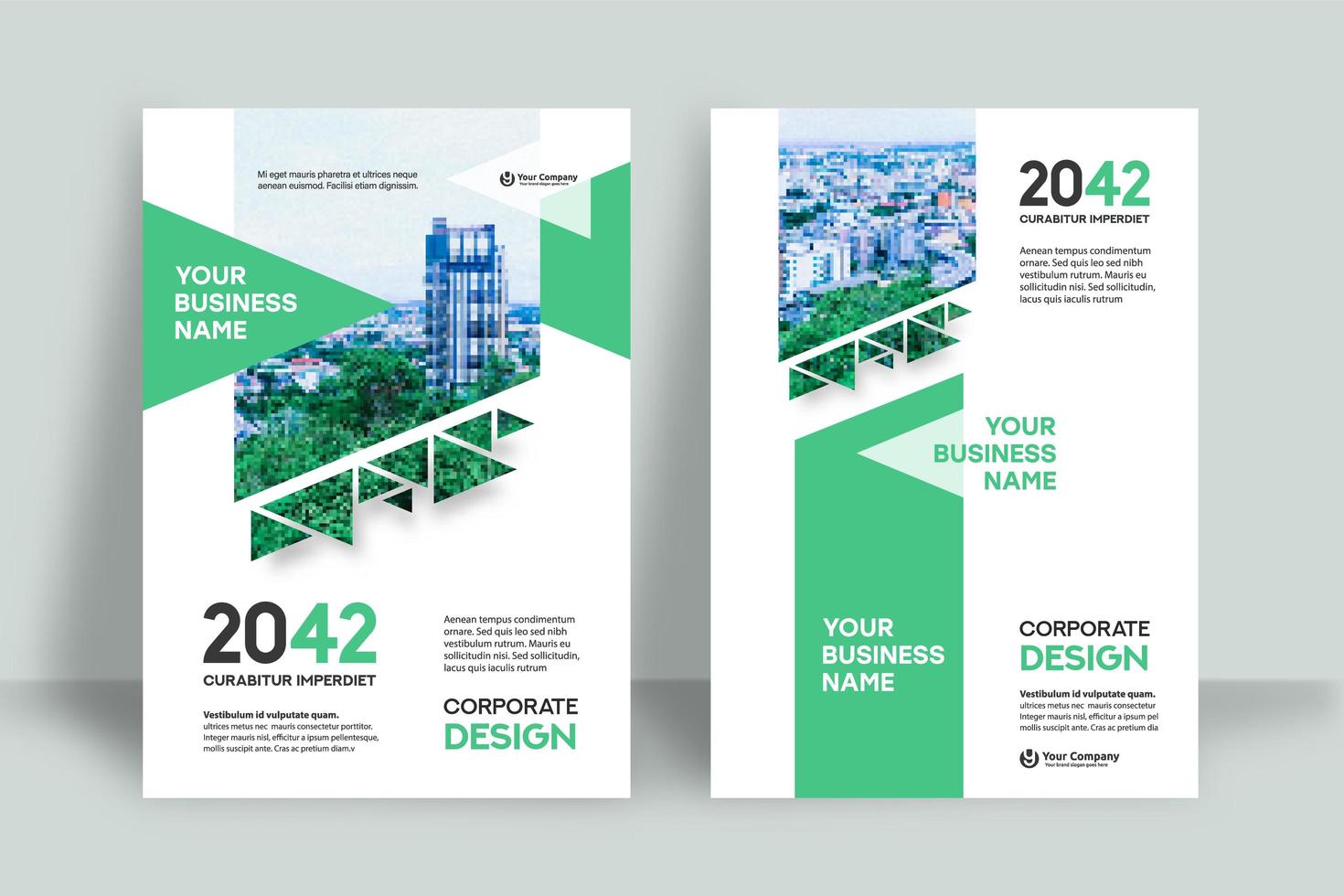 City Background Business Book Cover Design Template vector