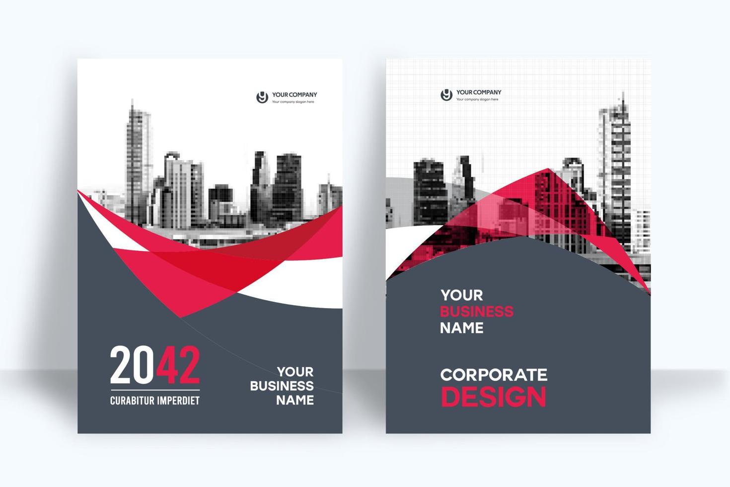 City Background Business Book Cover Design Template vector