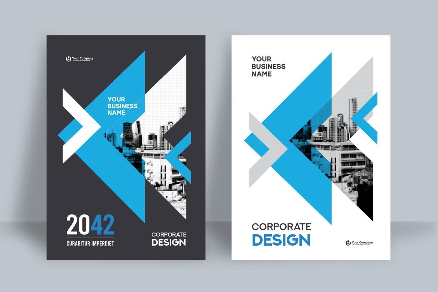 City Background Business Book Cover Design Template vector