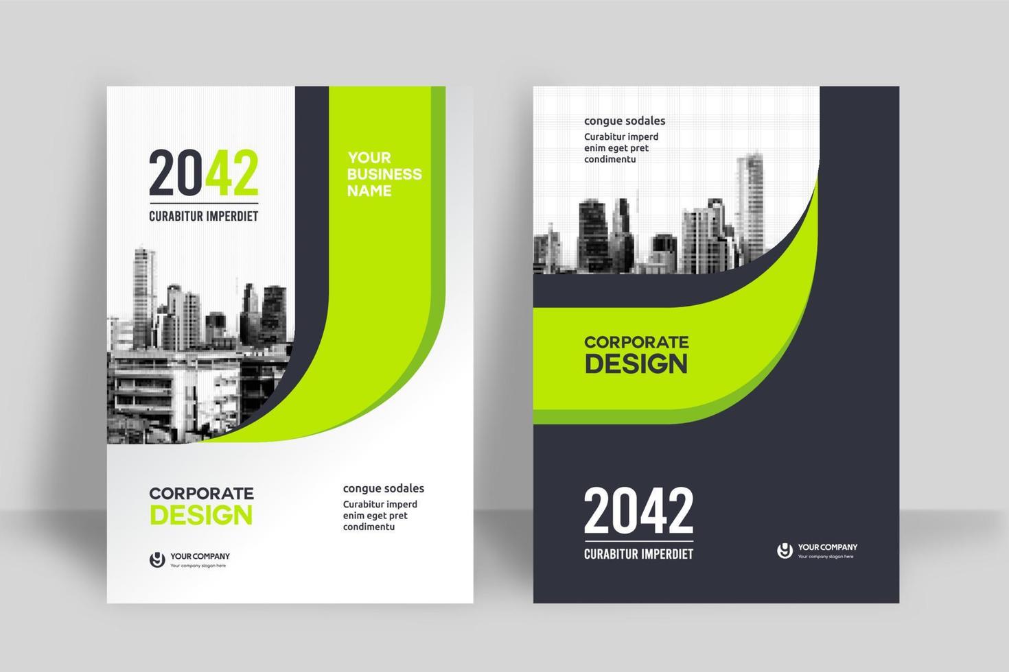 City Background Business Book Cover Design Template vector