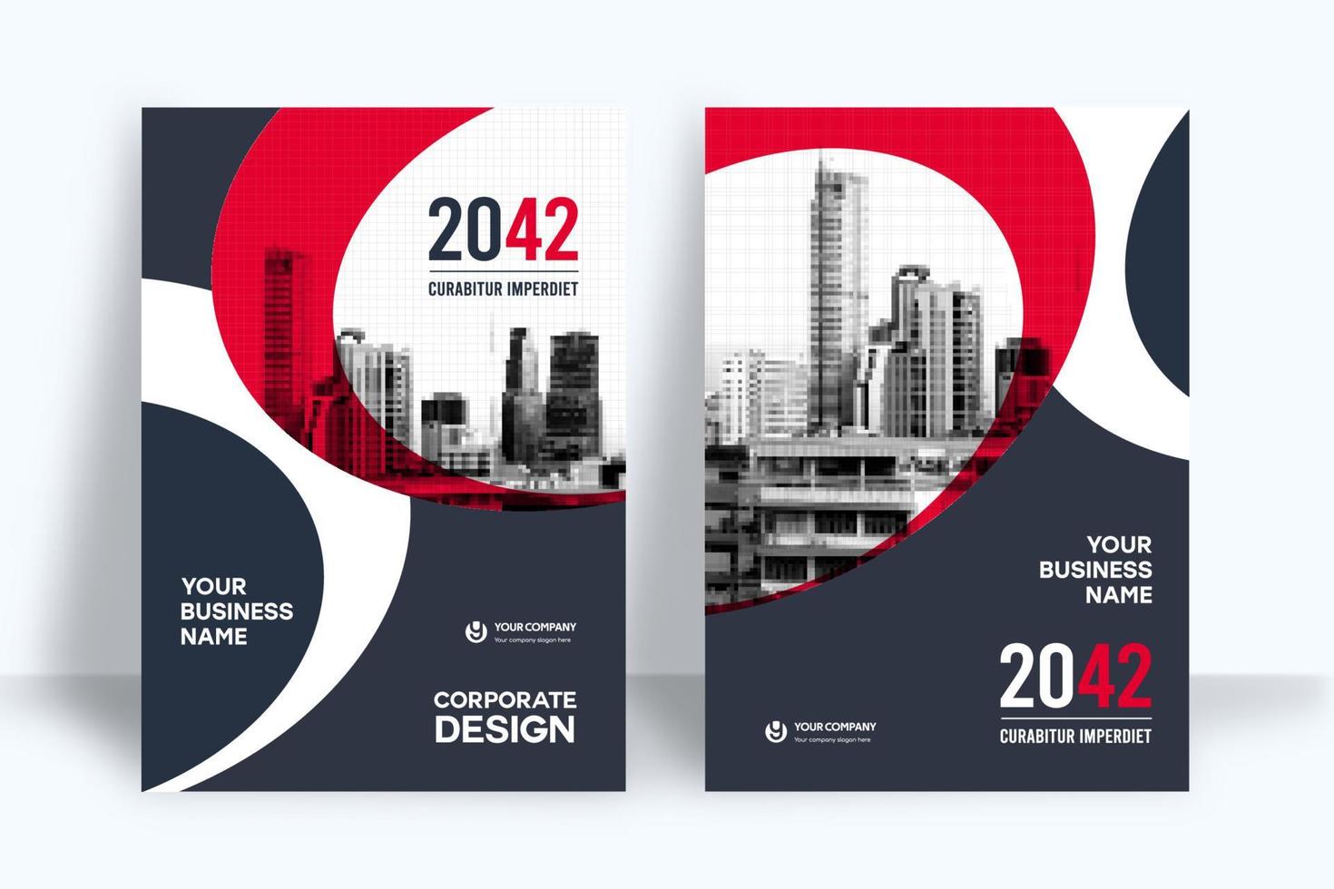 City Background Business Book Cover Design Template vector