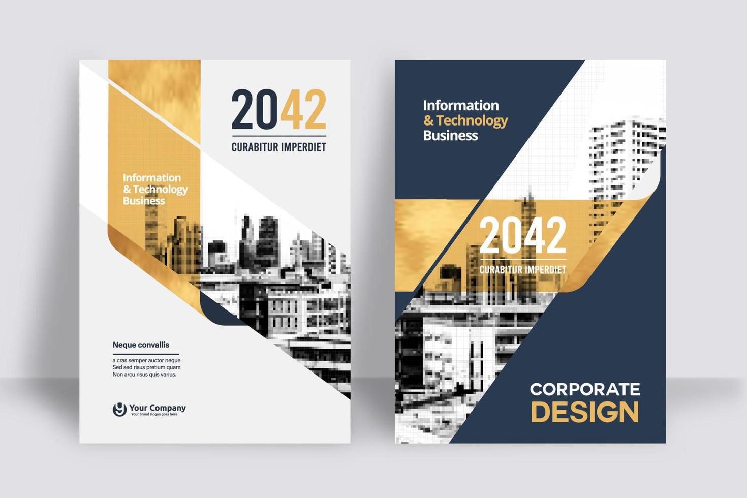 City Background Business Book Cover Design Template vector