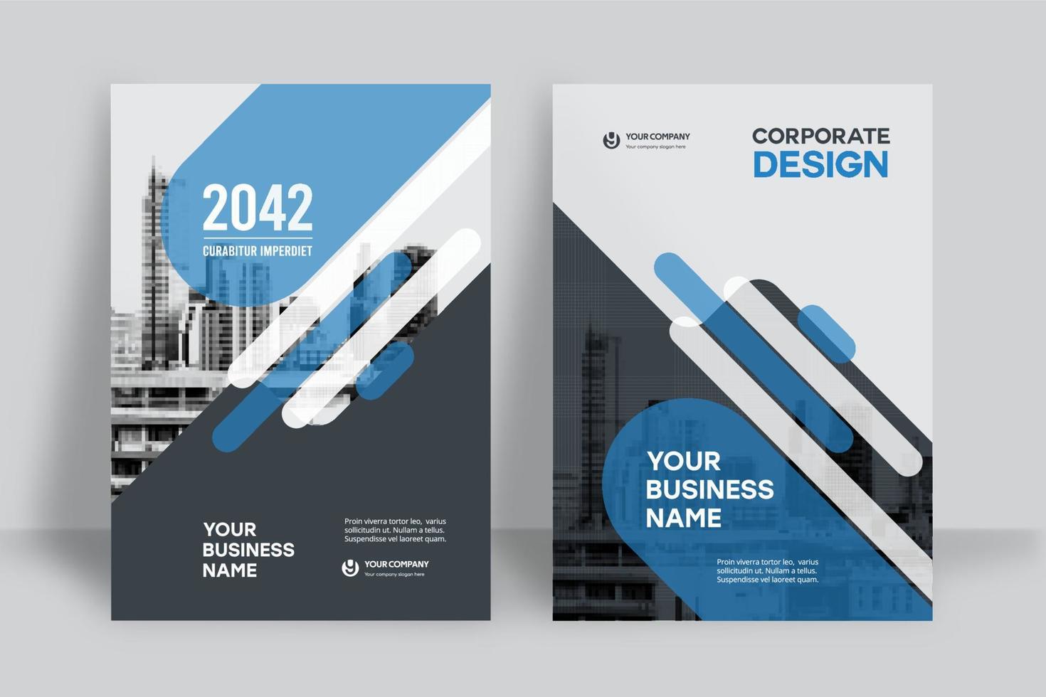 City Background Business Book Cover Design Template vector