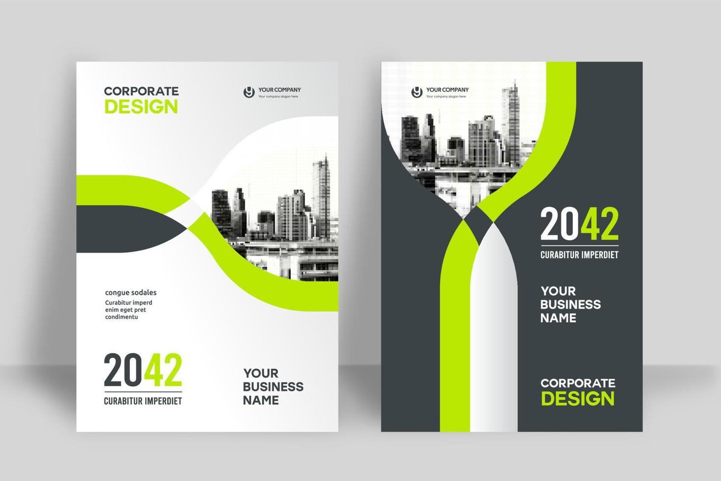 City Background Business Book Cover Design Template vector