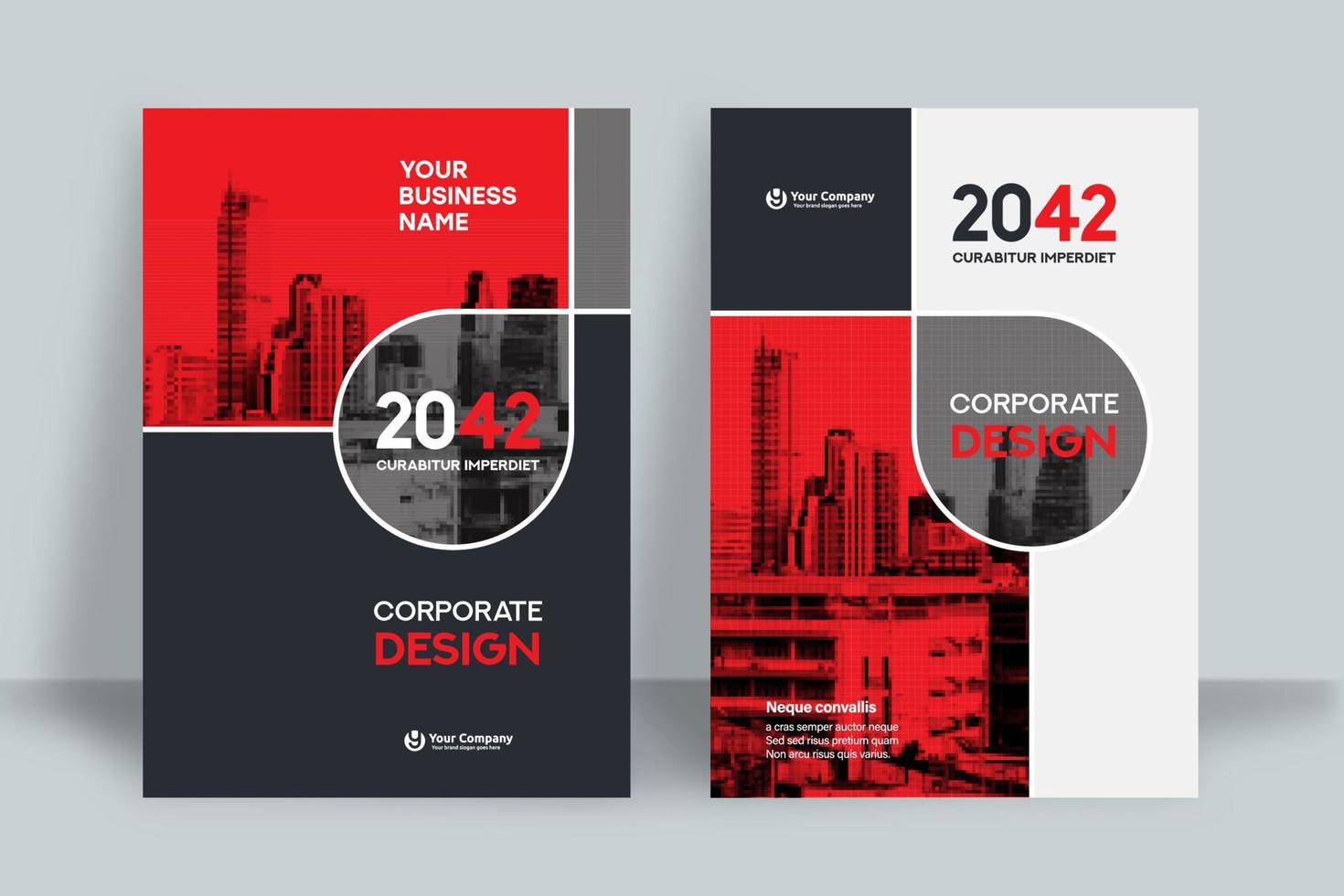 City Background Business Book Cover Design Template vector