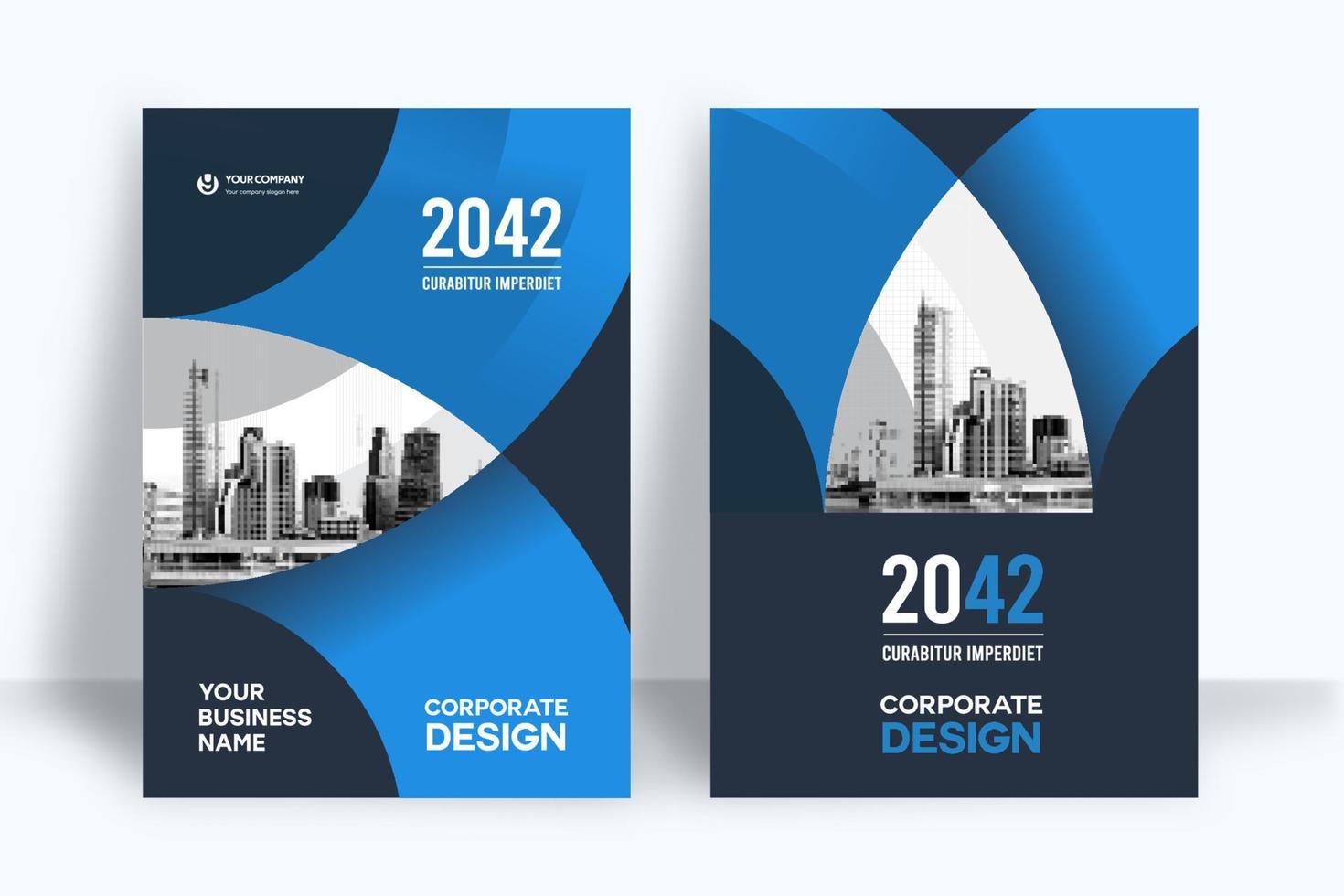 City Background Business Book Cover Design Template vector