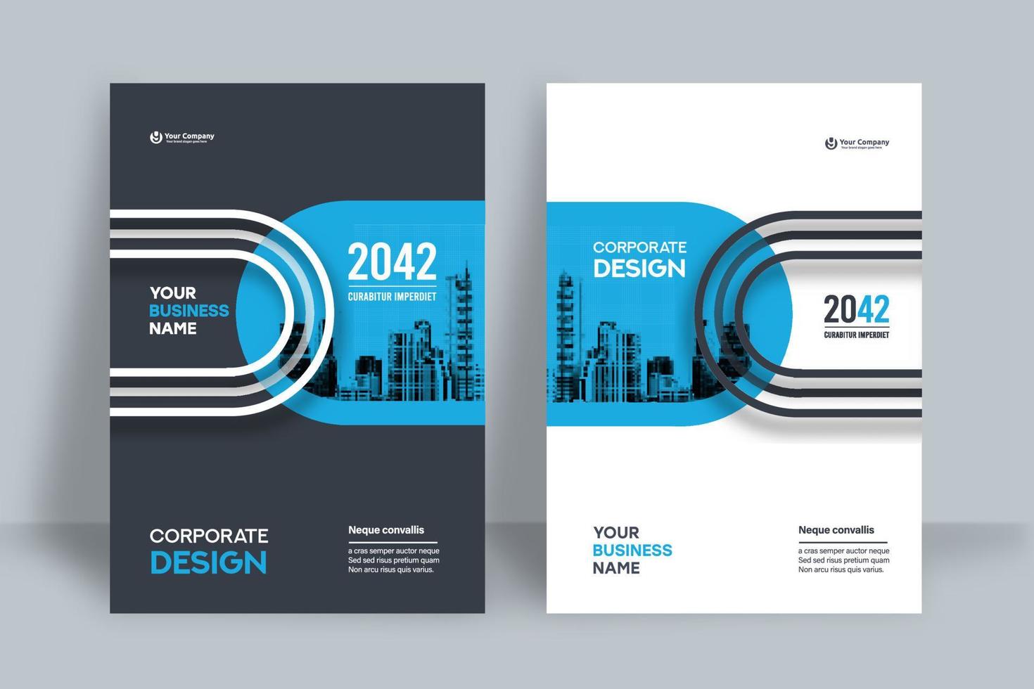 City Background Business Book Cover Design Template vector