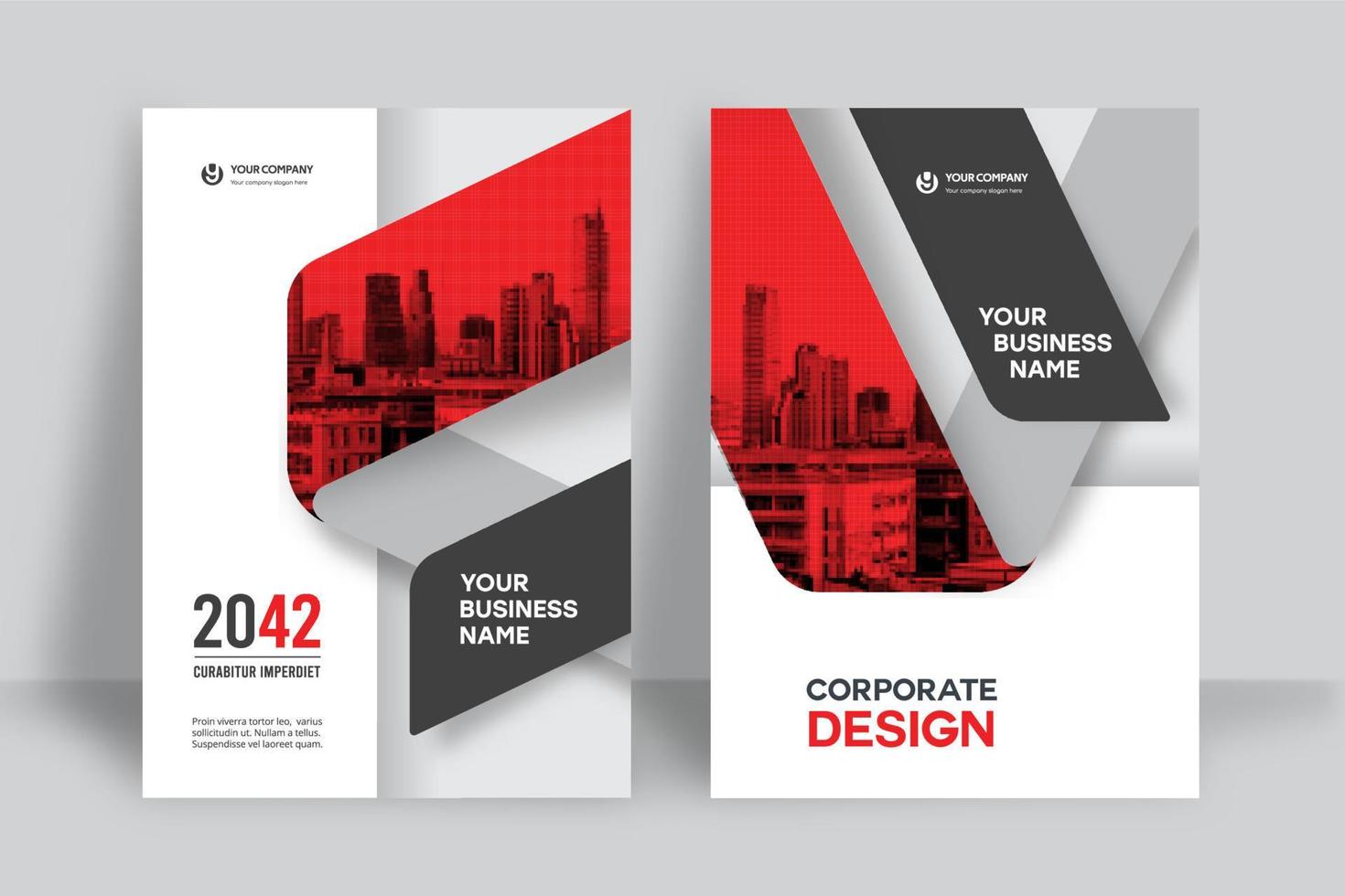 City Background Business Book Cover Design Template vector