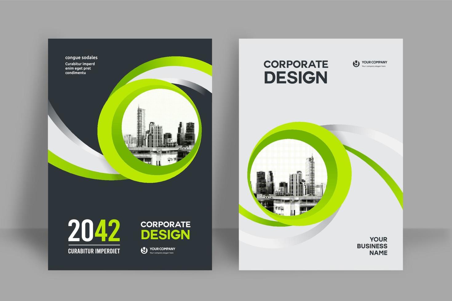 City Background Business Book Cover Design Template vector