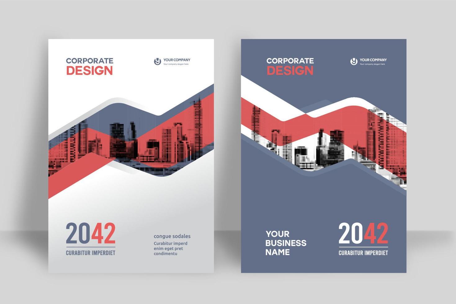 City Background Business Book Cover Design Template vector