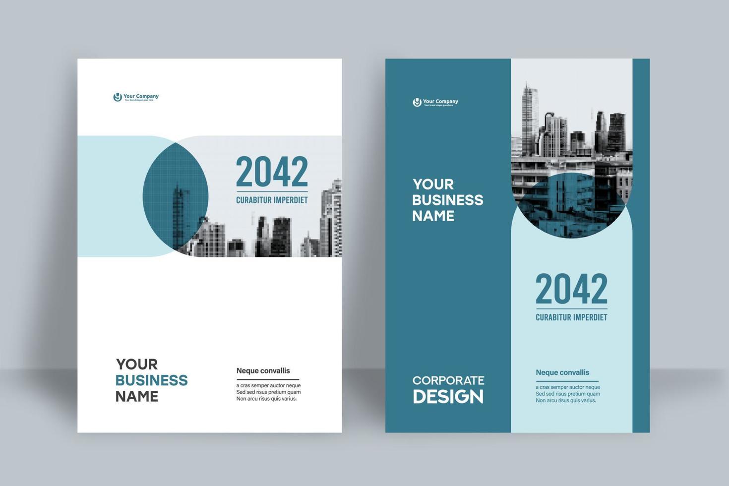 City Background Business Book Cover Design Template vector