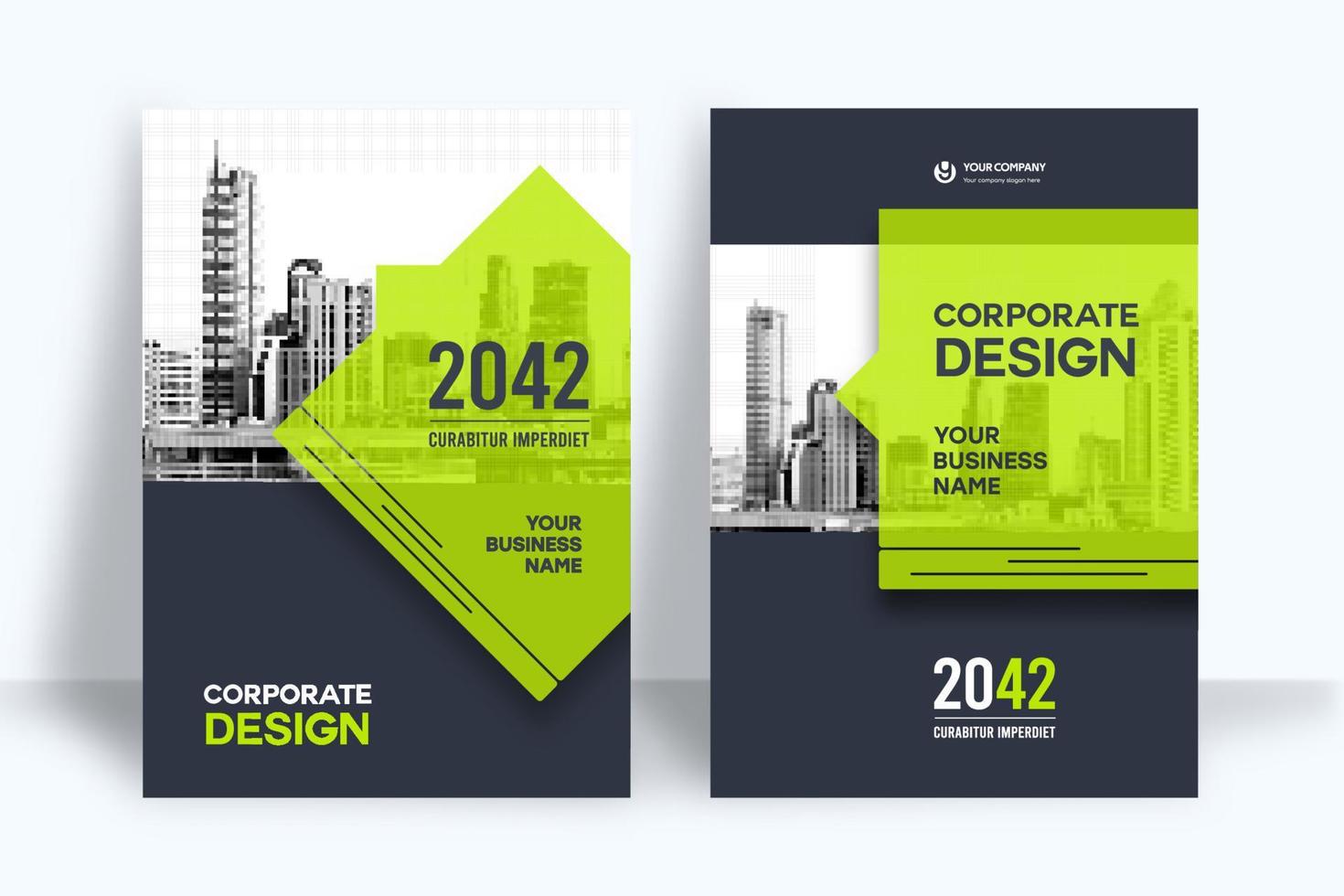 City Background Business Book Cover Design Template vector