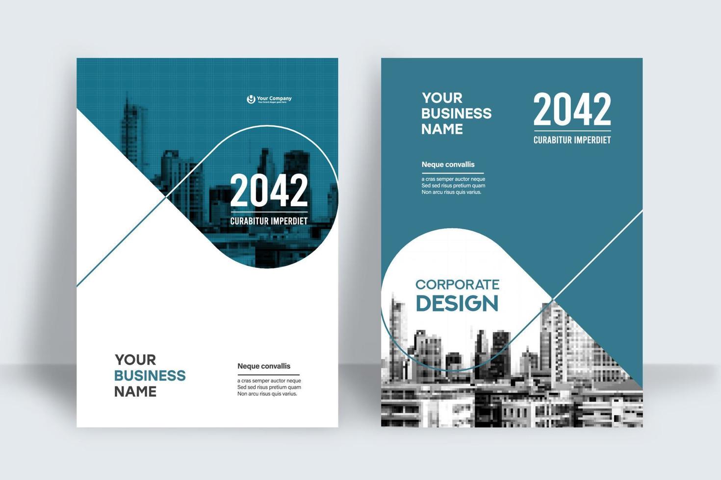 City Background Business Book Cover Design Template vector