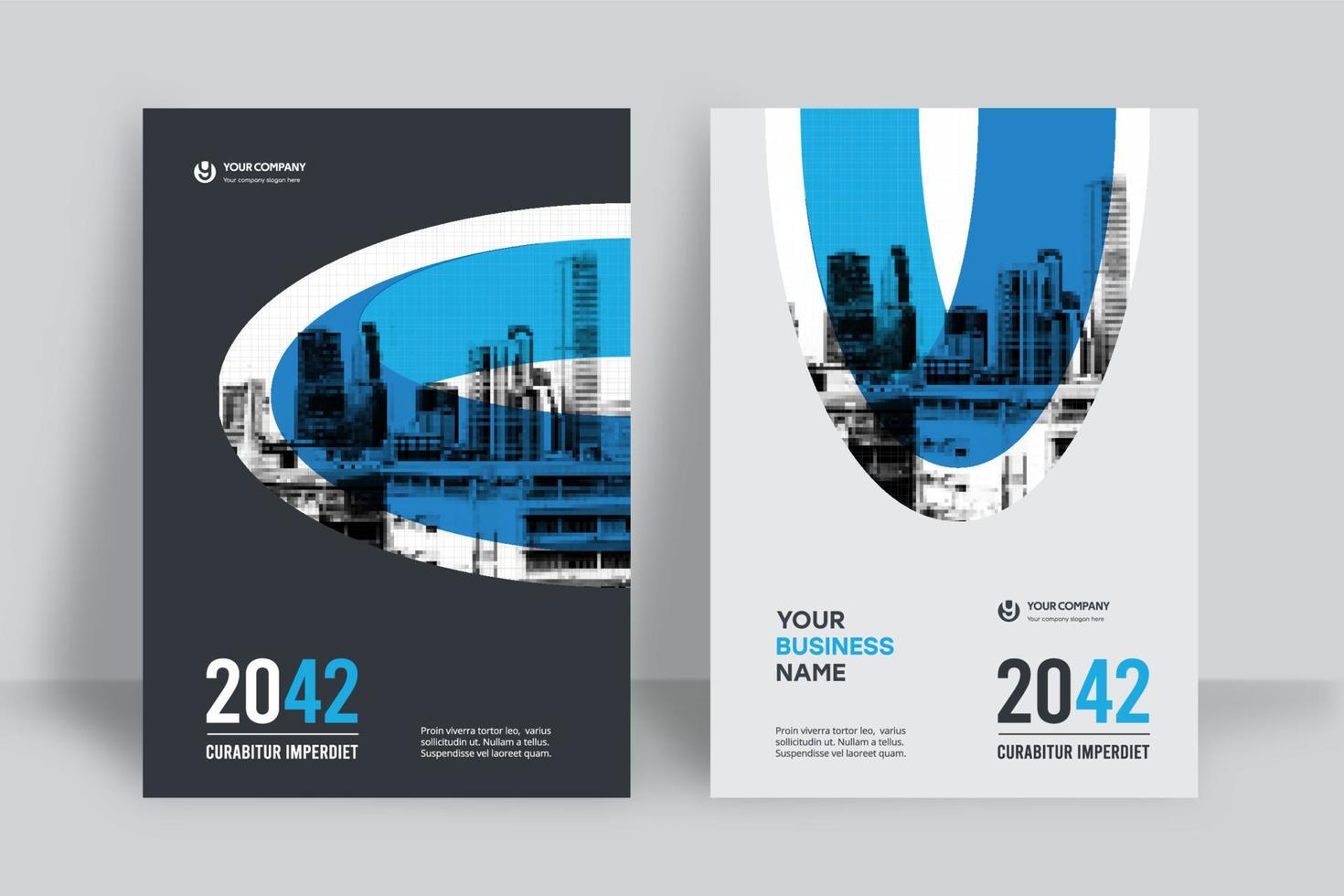City Background Business Book Cover Design Template vector