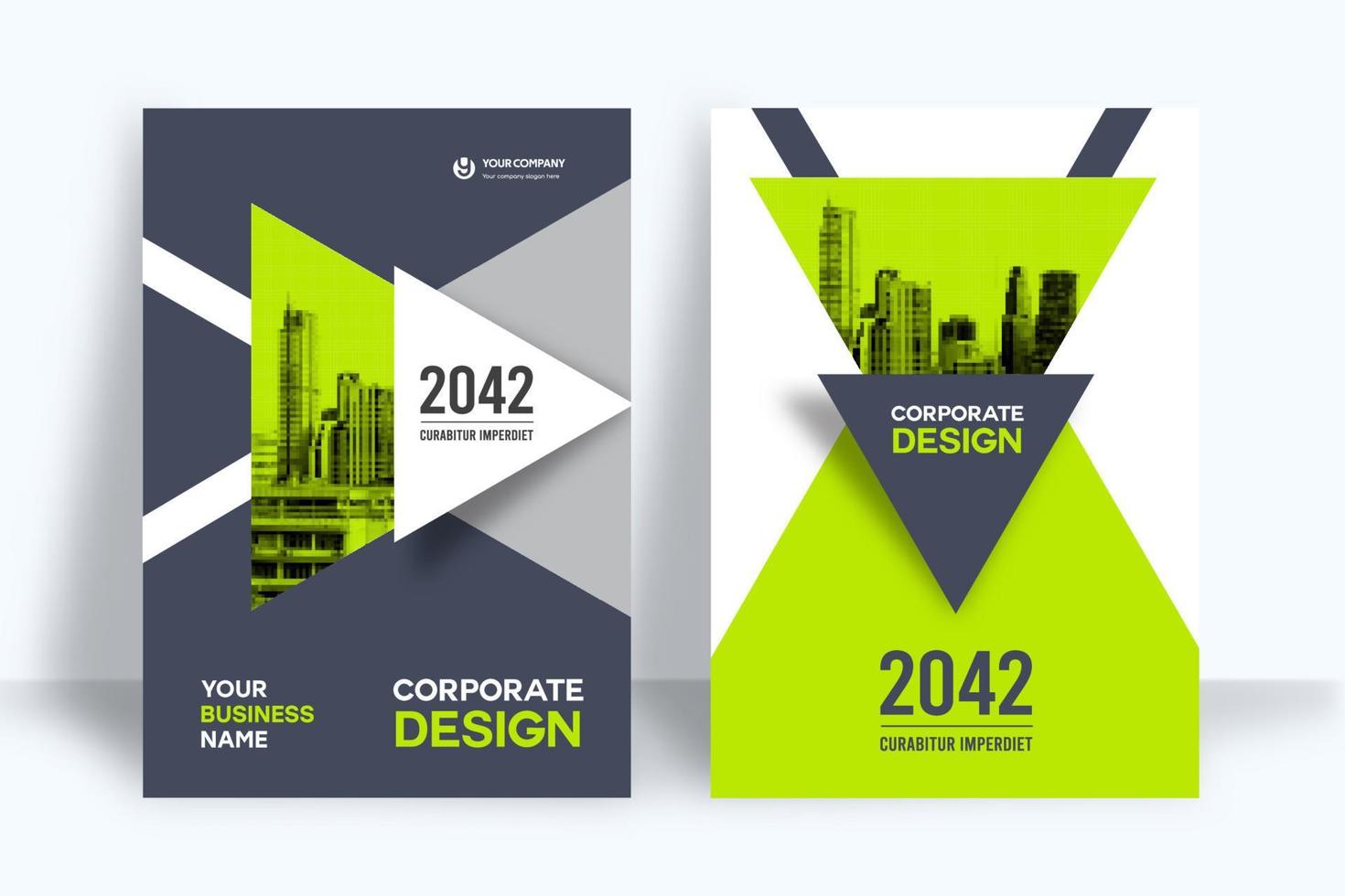 City Background Business Book Cover Design Template vector