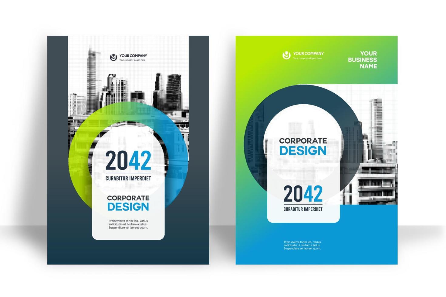 City Background Business Book Cover Design Template vector