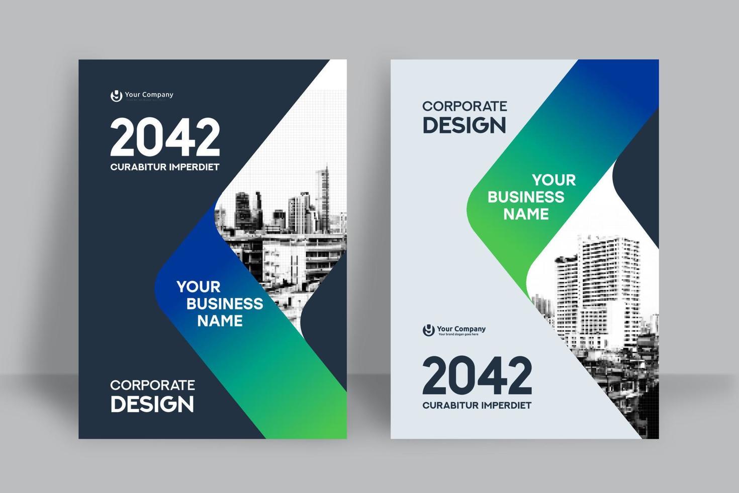 City Background Business Book Cover Design Template vector