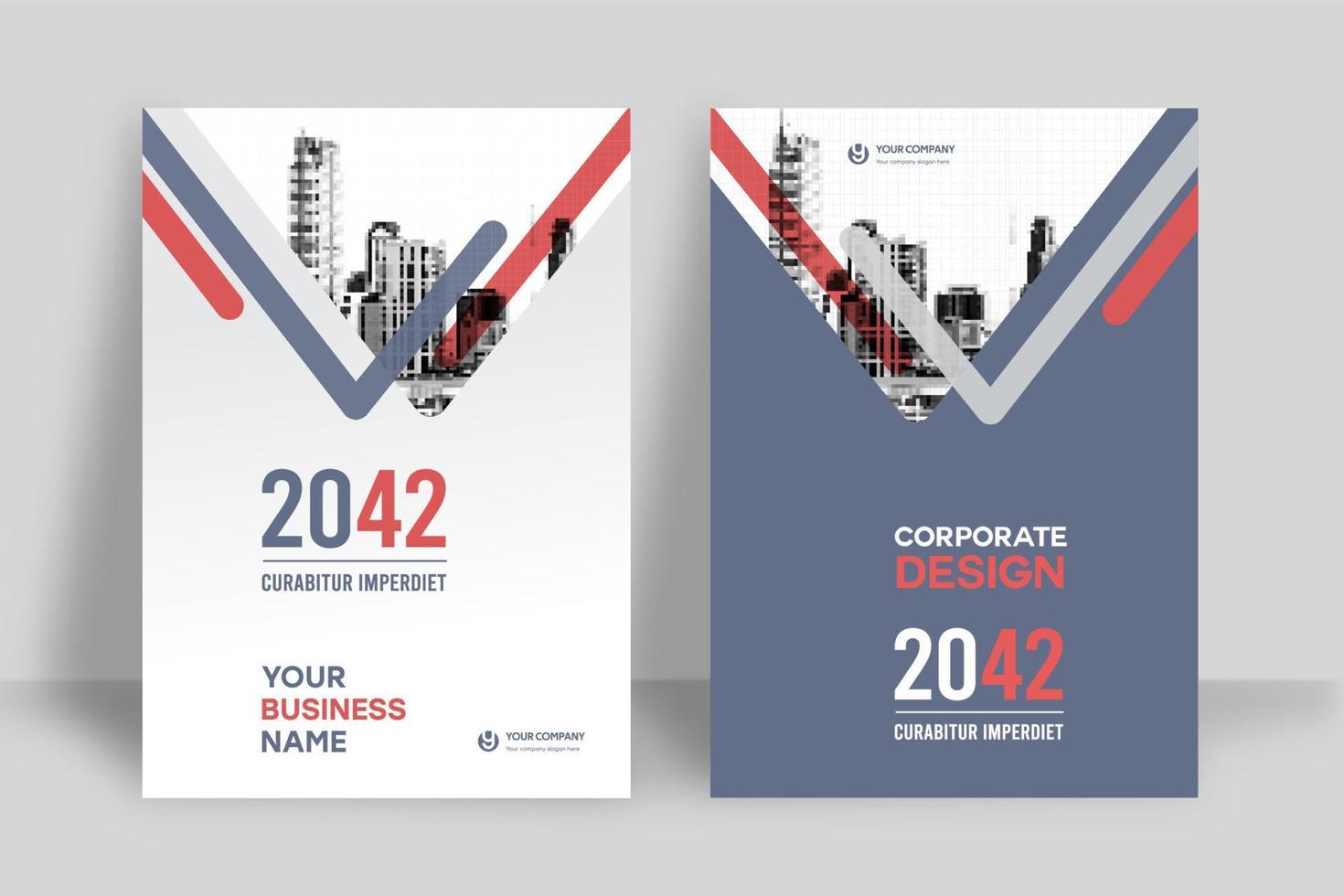 City Background Business Book Cover Design Template vector
