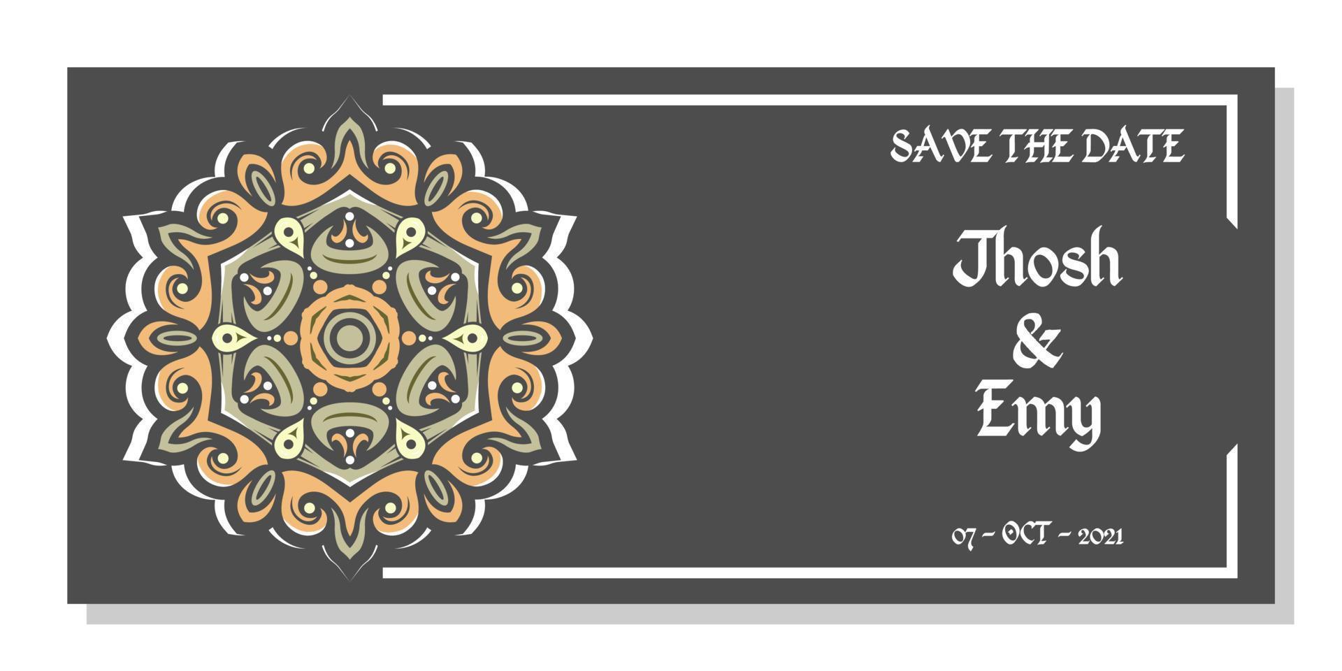 set of wedding invitation with beautiful colours, File EPS. vector