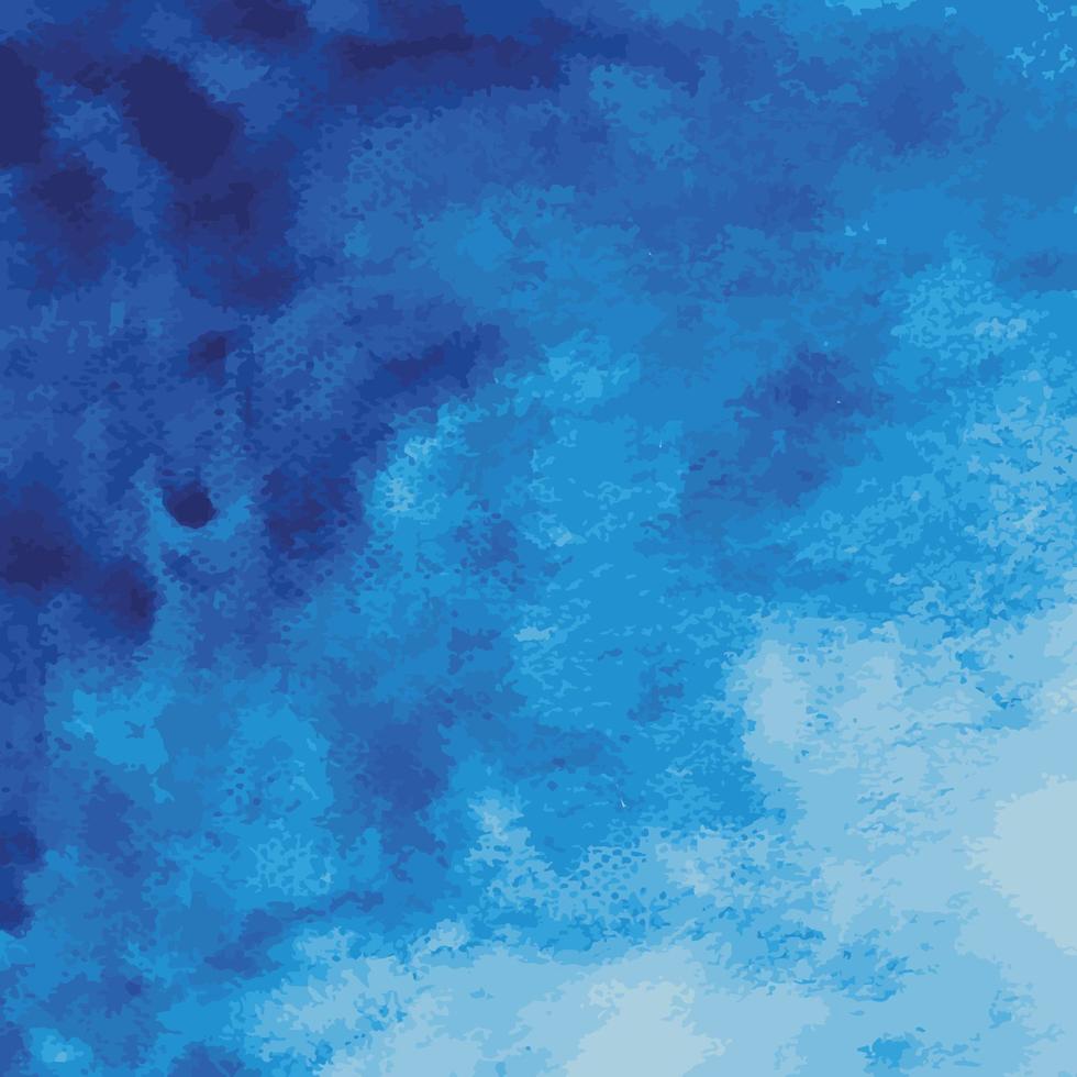 Abstract blue watercolor brush. Vector brush stroke texture for background.